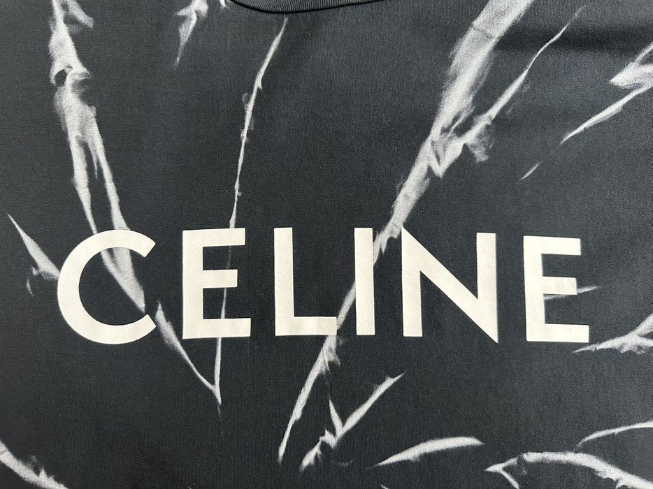 celine t shirt tie dye
