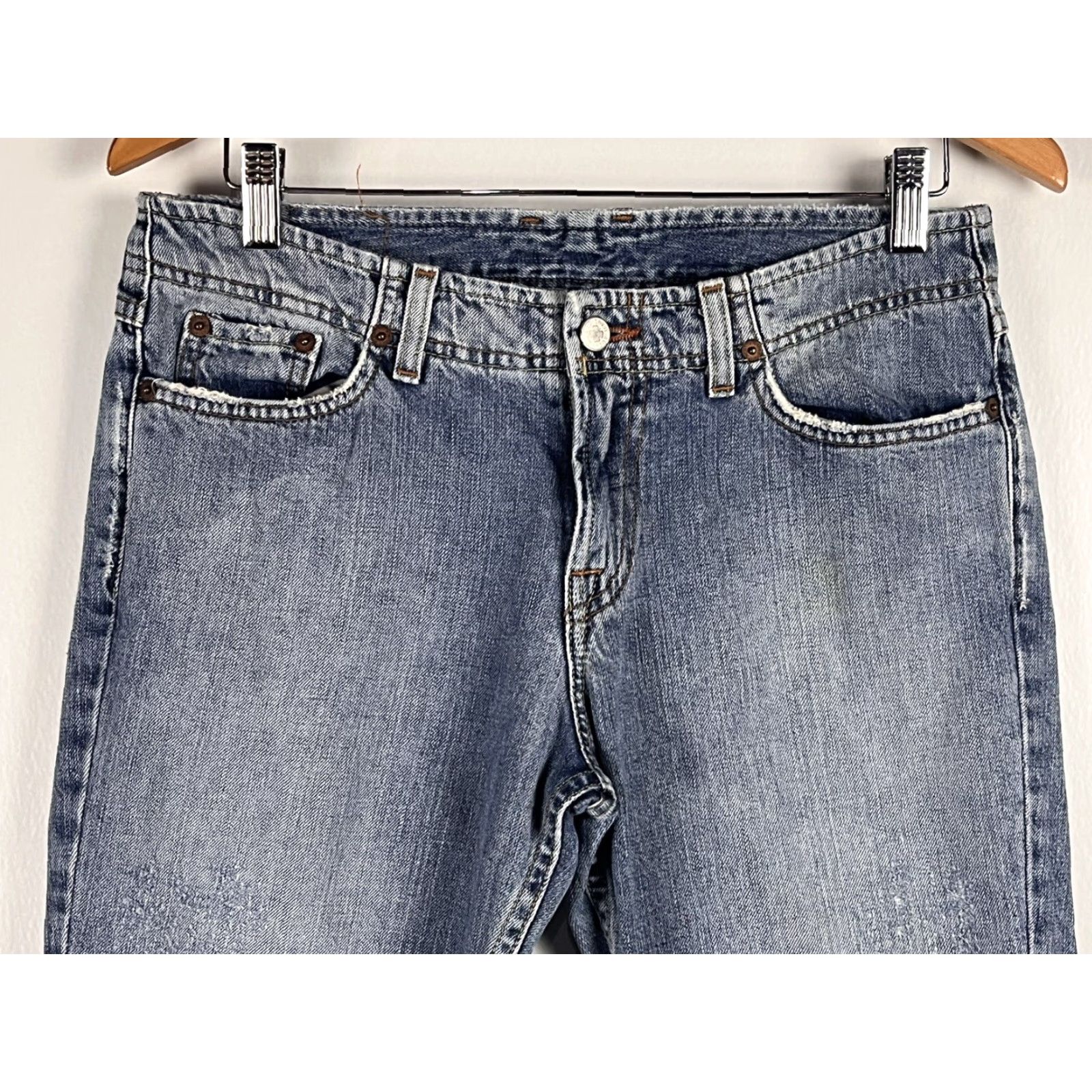 Lucky Brand Vtg Lucky Brand Michievous Wonder Crop Jeans Sz 6 GUC Size 28" / US 6 / IT 42 - 2 Thumbnail
