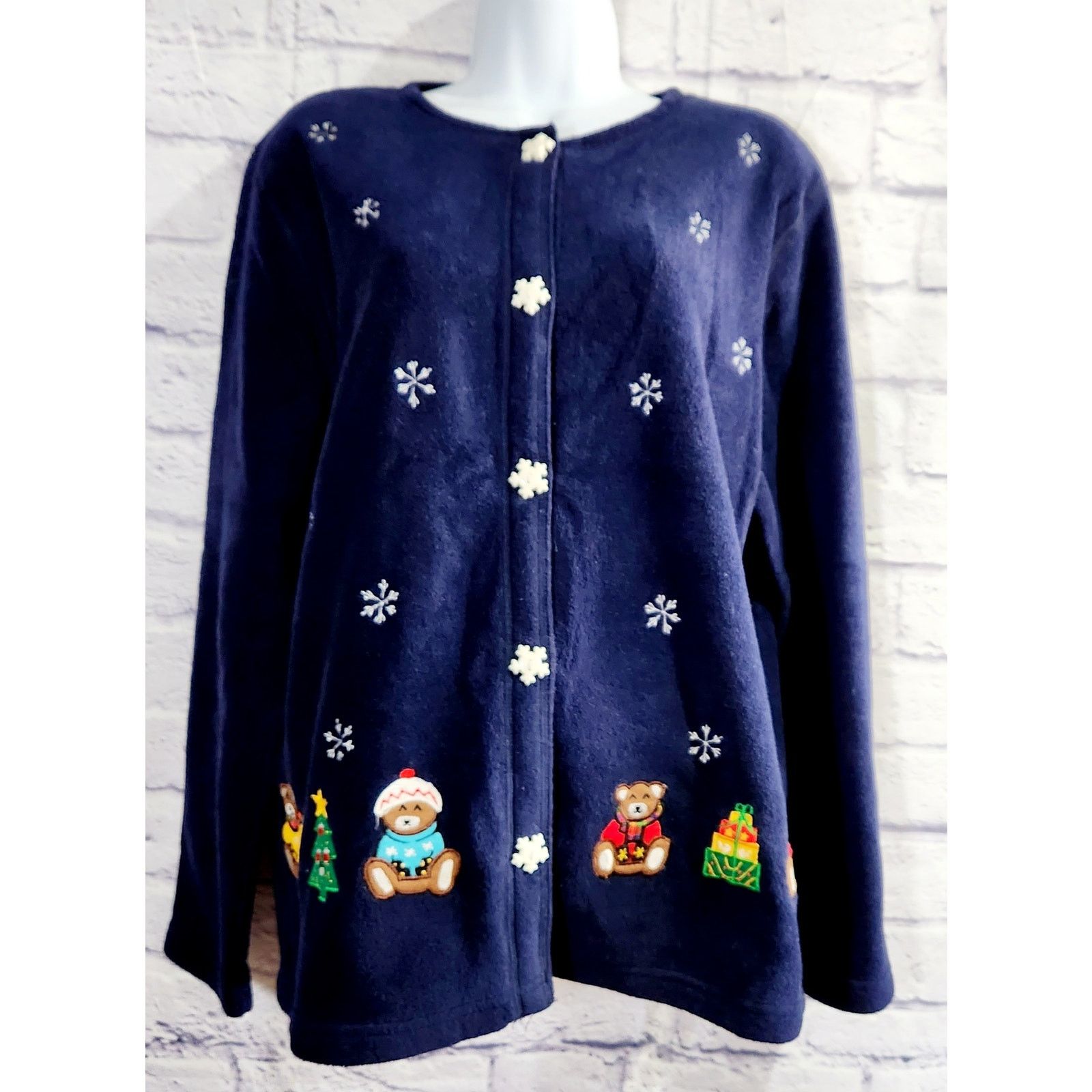 Other Premier International Blue Embroidered Christmas Sweater M Size M / US 6-8 / IT 42-44 - 1 Thumbnail