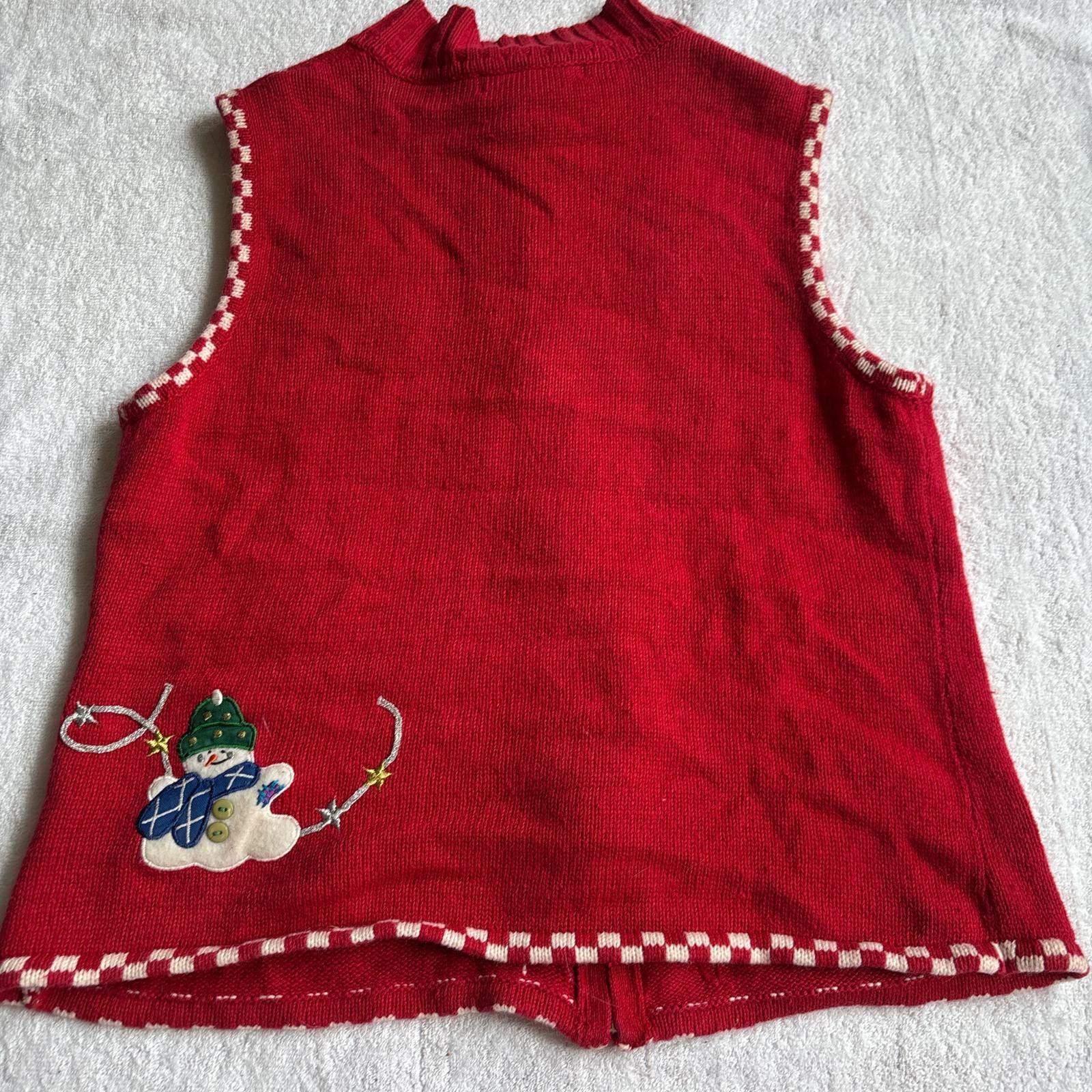 Other vintage snowman red christmas sweater vest Size M / US 6-8 / IT 42-44 - 4 Thumbnail