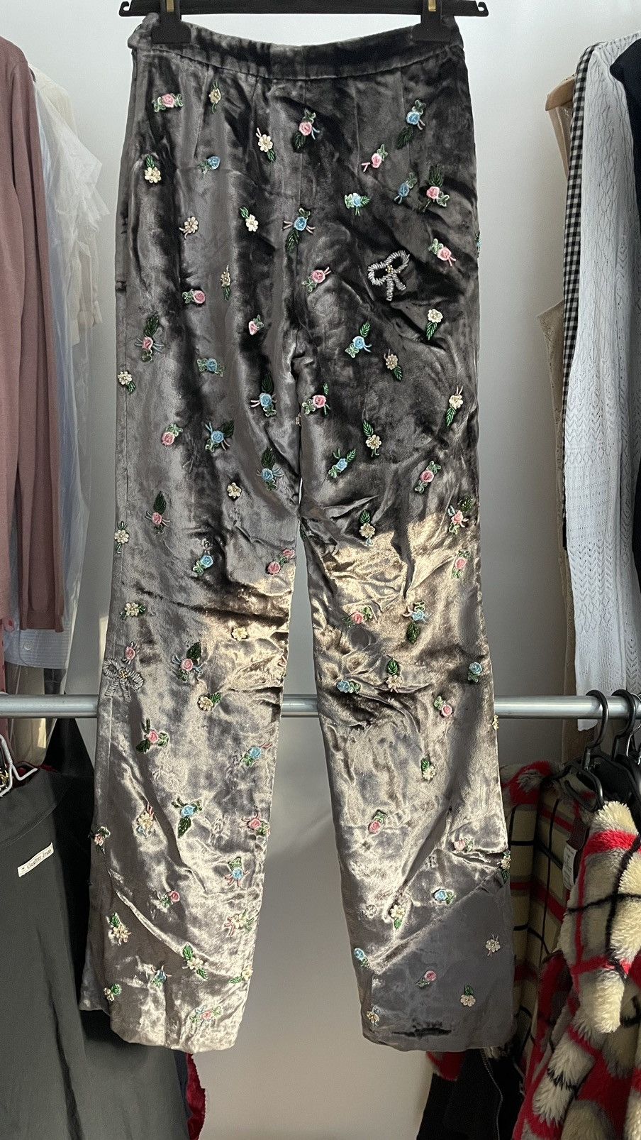 Dolce & Gabbana Dolce & Gabbana embelished velvet pants Size 25" / US 0 / IT 36 - 2 Thumbnail