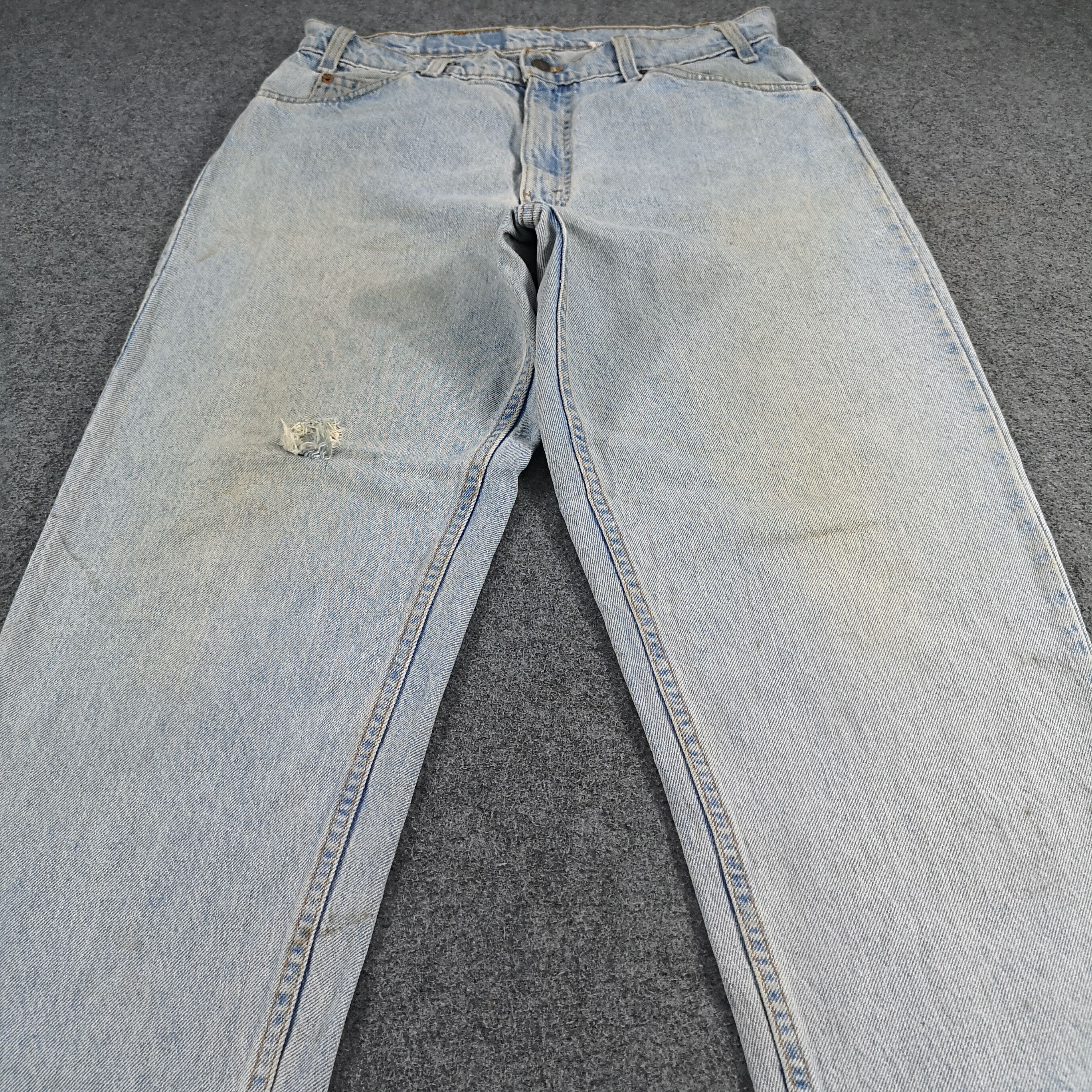 Levi's × Vintage Vintage Light Wash Levis 560 Orange Tab Jeans -JM1070 Size US 34 / EU 50 - 3 Thumbnail