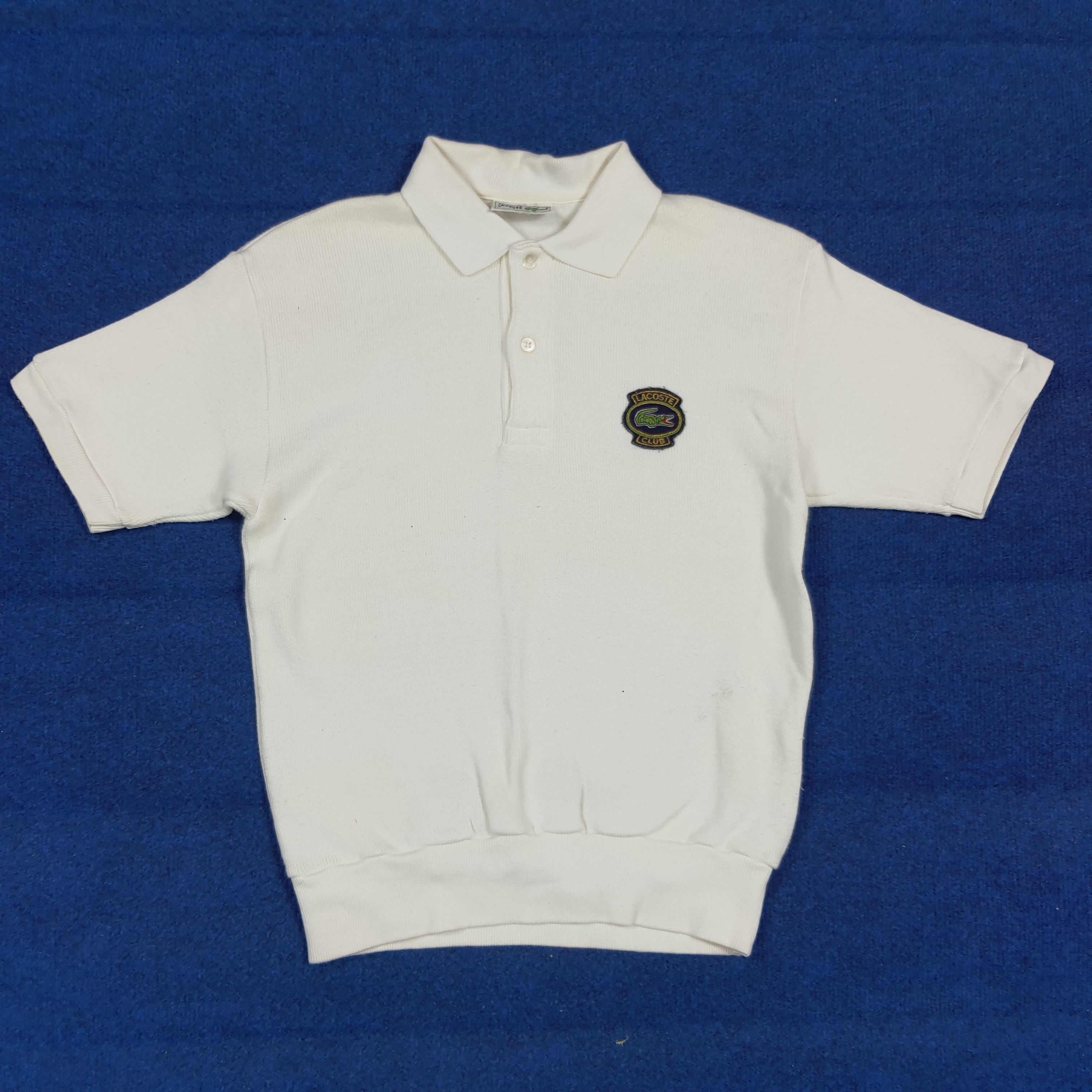 Lacoste Vintage Retro Chemise Lacoste Club Patch Polo Shirt C293N22 Size US S / EU 44-46 / 1 - 1 Thumbnail
