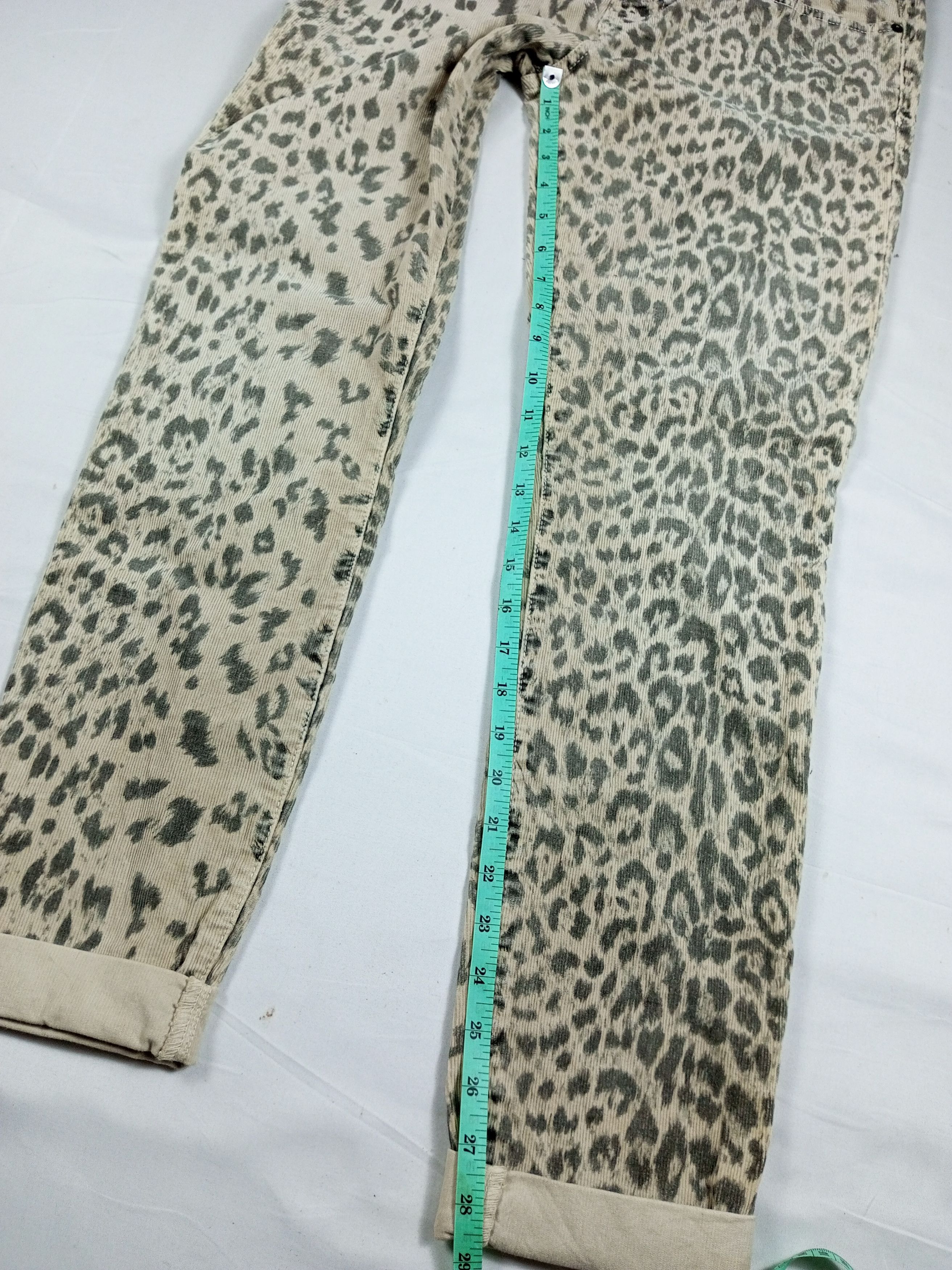 Current/Elliot Current Elliott Corduroy Leopard print punk amiri style Size US 30 / EU 46 - 9 Thumbnail