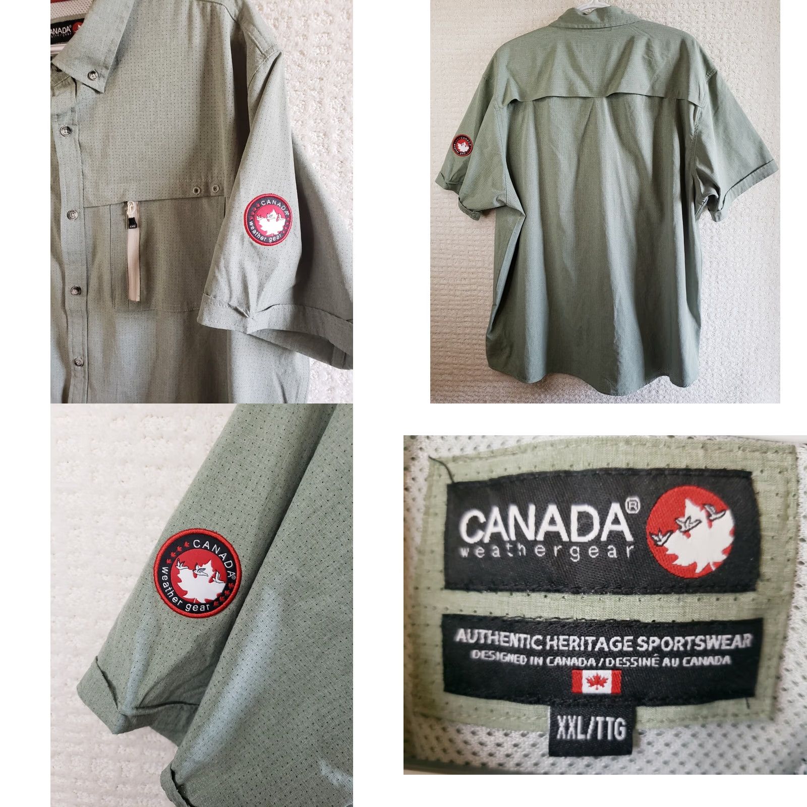 Vintage Canada Weather Gear Button Down Shirt Mens Large Collared Size US XXL / EU 58 / 5 - 8 Thumbnail