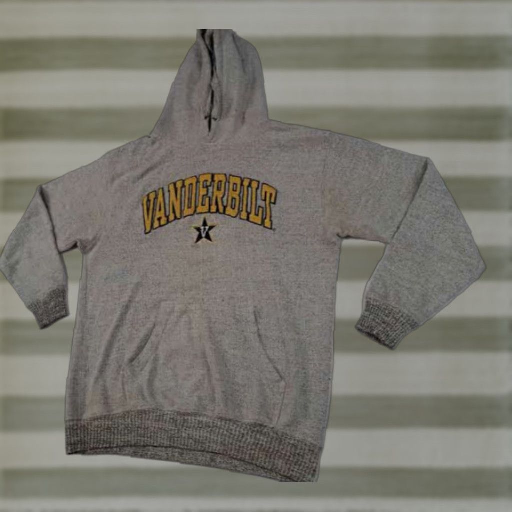 Jansport VANDERBILT Jansport Hooded Sweatshirt L Gray Stitch Embroidered Pullover Men Size US L / EU 52-54 / 3 - 1 Thumbnail
