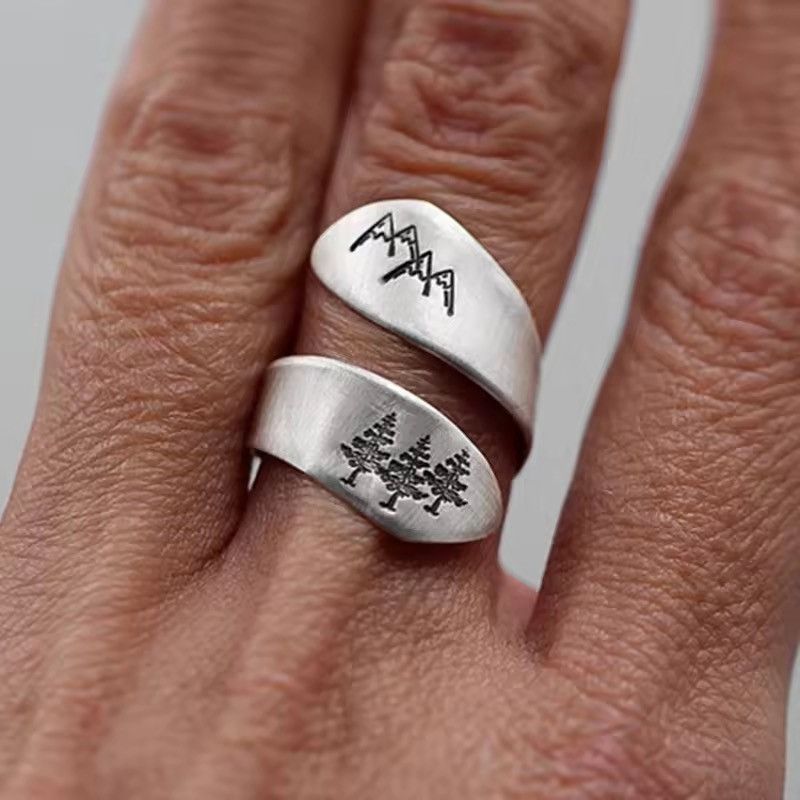 Japanese Brand Silver Mountain Forest Ring Size ONE SIZE - 3 Thumbnail