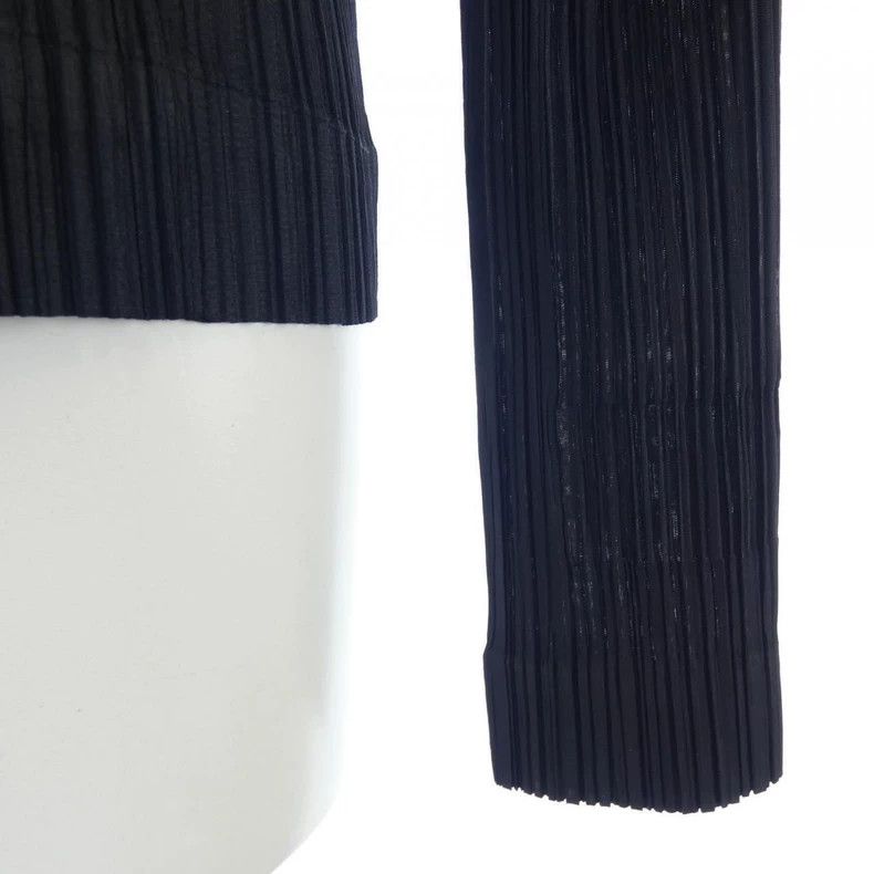 Issey Miyake Issey Miyake size:4 Motorcycle zipper pleated cardigan Size S / US 4 / IT 40 - 4 Thumbnail