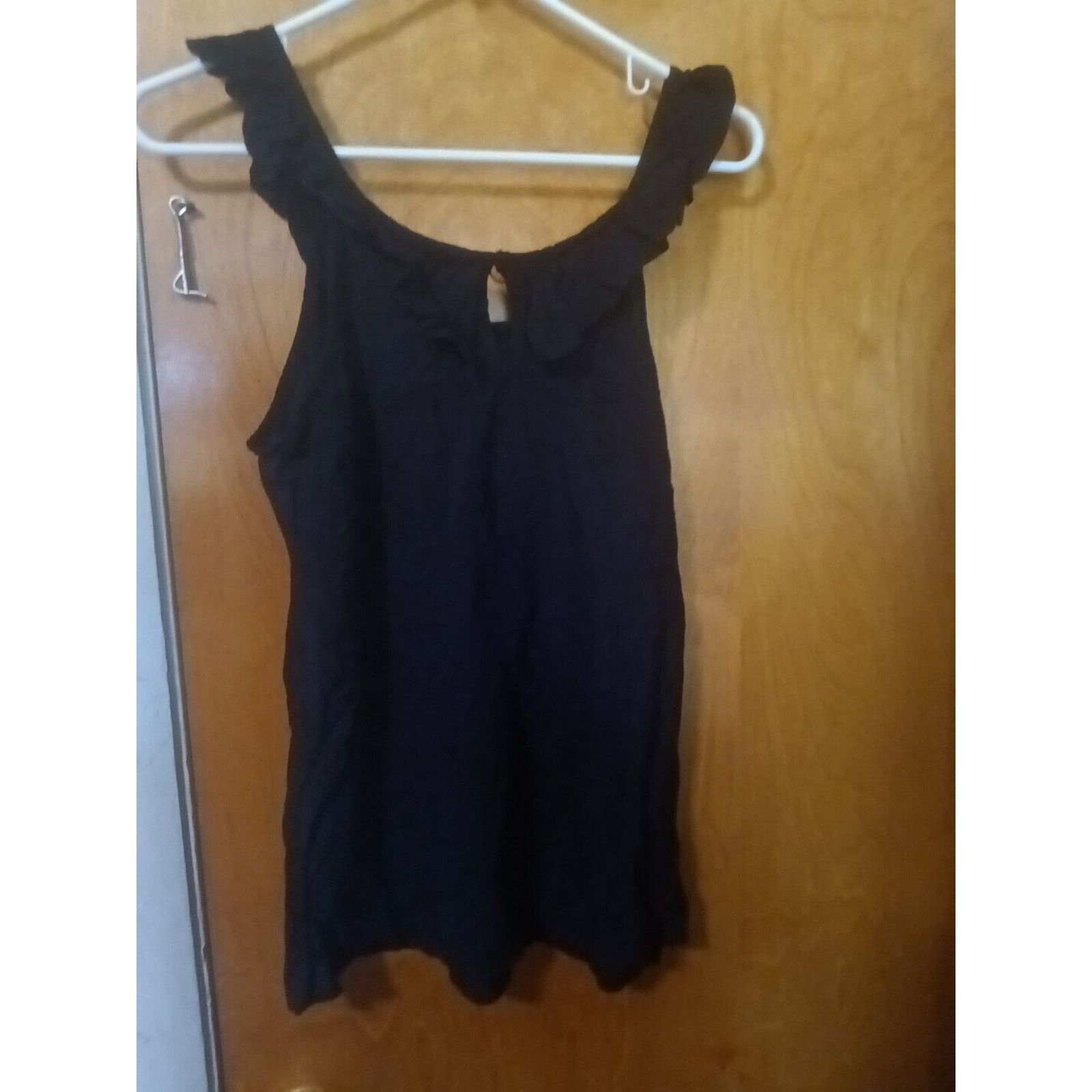 Other Soulmates Woman's Size Xl Black Tank Top With Ruffle Size XL / US 12-14 / IT 48-50 - 5 Thumbnail