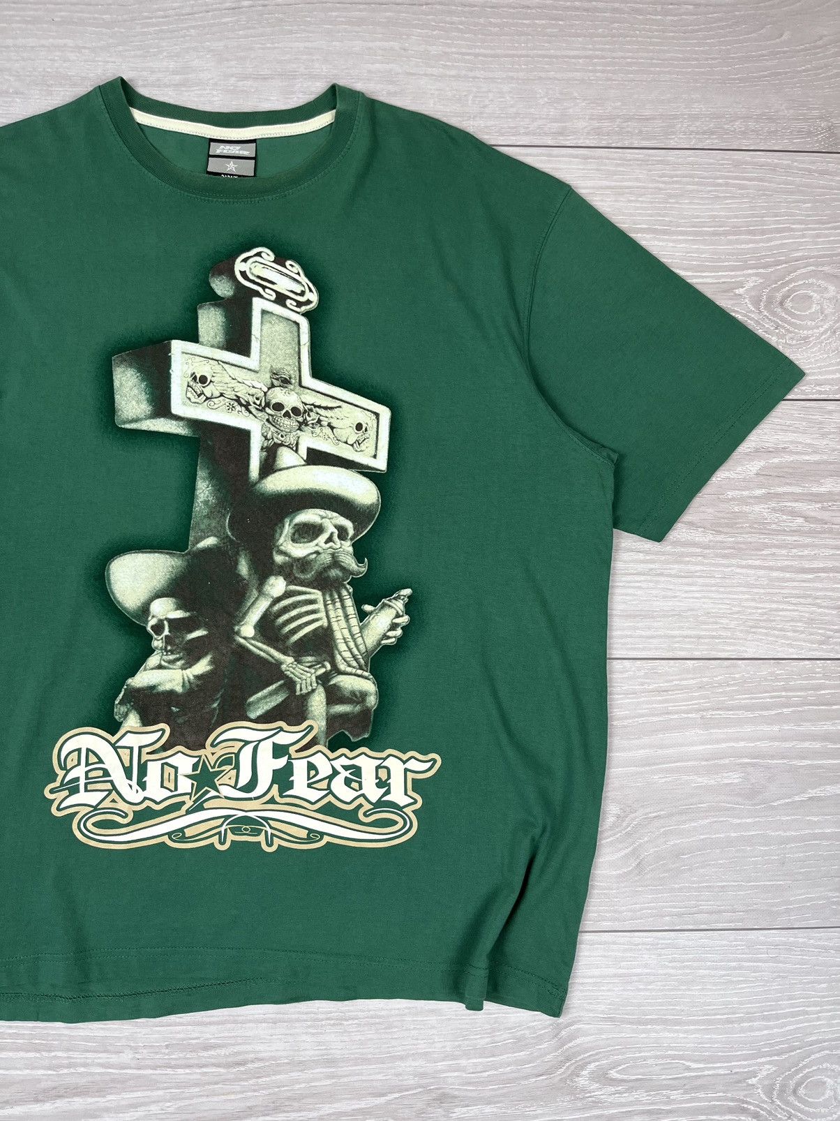 No Fear No Fear Vintage Oversized Rap T Shirt Size US XXL / EU 58 / 5 - 2 Thumbnail