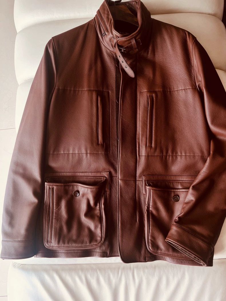 Loro Piana LORO PIANA Men's leather clothing Size US L / EU 52-54 / 3 - 1 Thumbnail