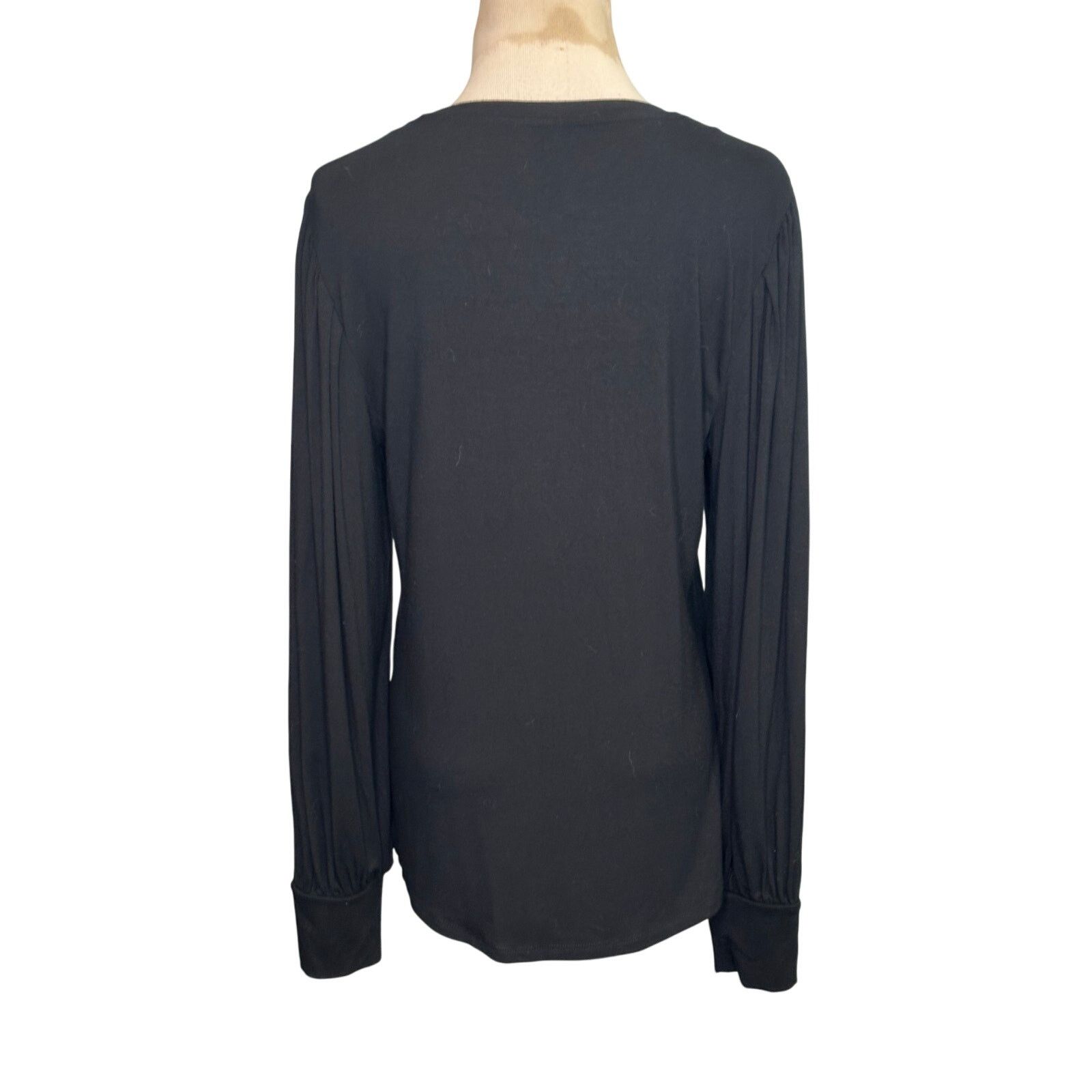 Elie Tahari Tahari black long balloon sleeves blouse size Medium Size S / US 4 / IT 40 - 14 Thumbnail