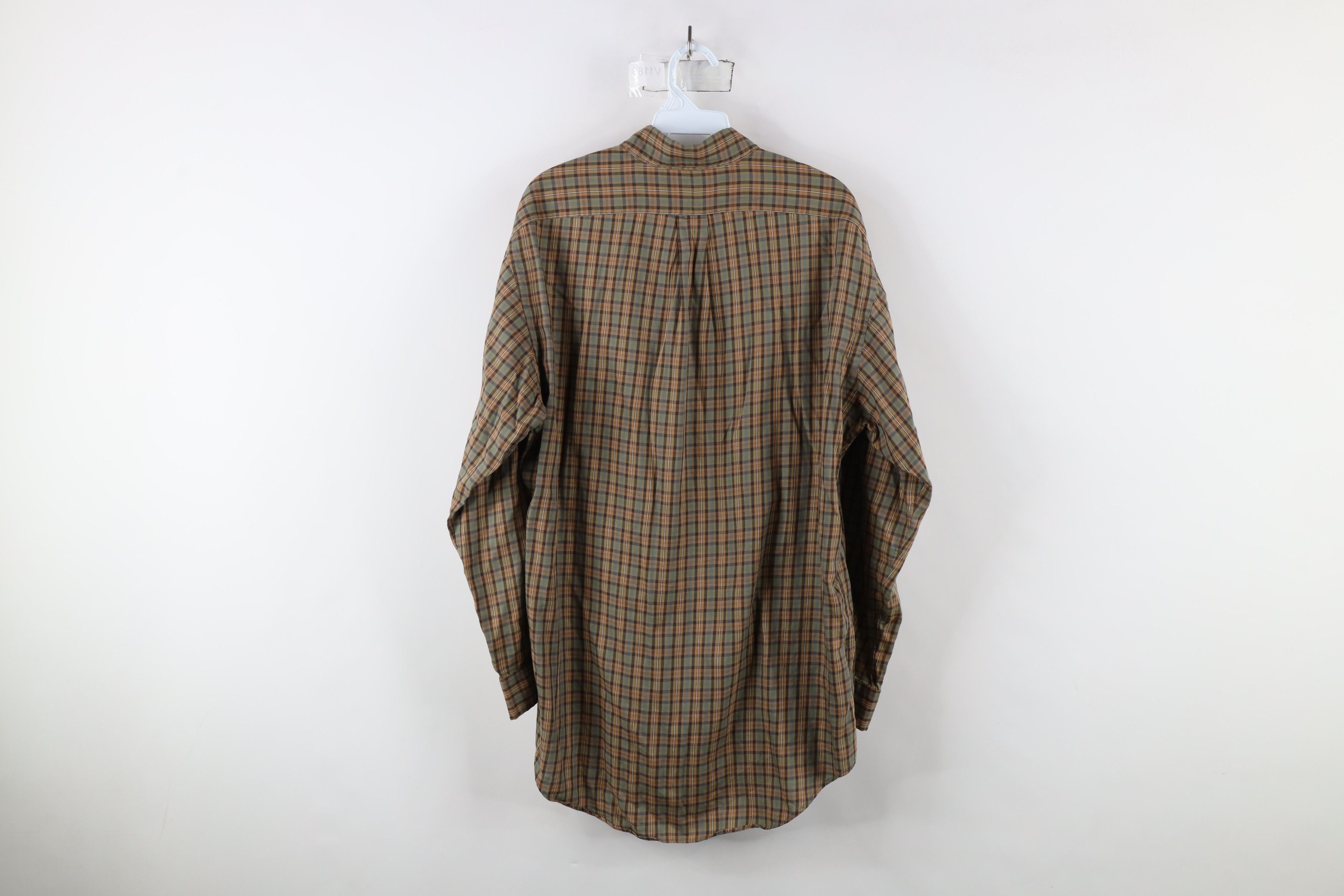 Ralph Lauren × Vintage Vintage 90s Ralph Lauren Yarmouth Shirt Earth Tone Plaid Size US M / EU 48-50 / 2 - 8 Thumbnail