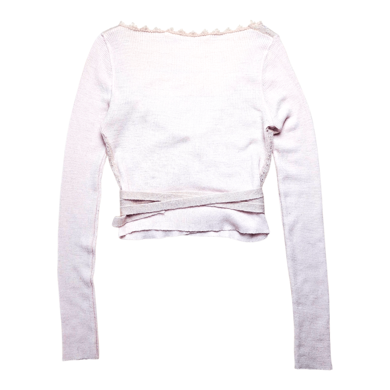 Other GOTHA Italy Wool Balletcore Whimsy Wrap Cardigan Pink Mohair Size M / US 6-8 / IT 42-44 - 4 Thumbnail
