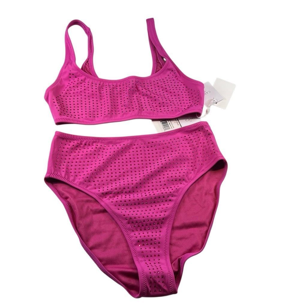CAMI NYC NWT Cami NYC Merari and Merelis High Waist Crystal Bikini Se Size ONE SIZE - 6 Thumbnail