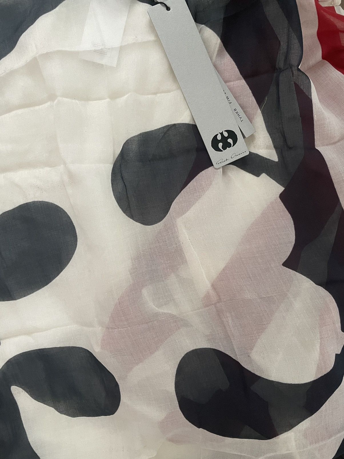 Rick Owens Rick Owens x TVHKB Bat Titty Flag Scarf 1/4 Size ONE SIZE - 2 Thumbnail