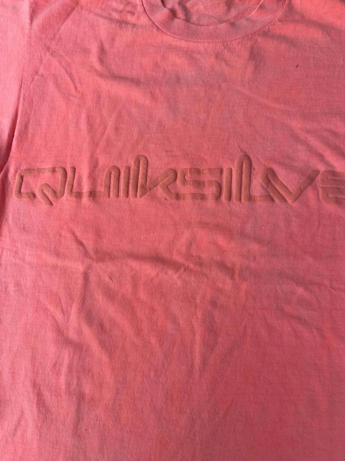 Quicksilver Vtg Quiksilver Embossed Logo Coral Pink T-Shirt Made in USA Size US M / EU 48-50 / 2 - 3 Thumbnail