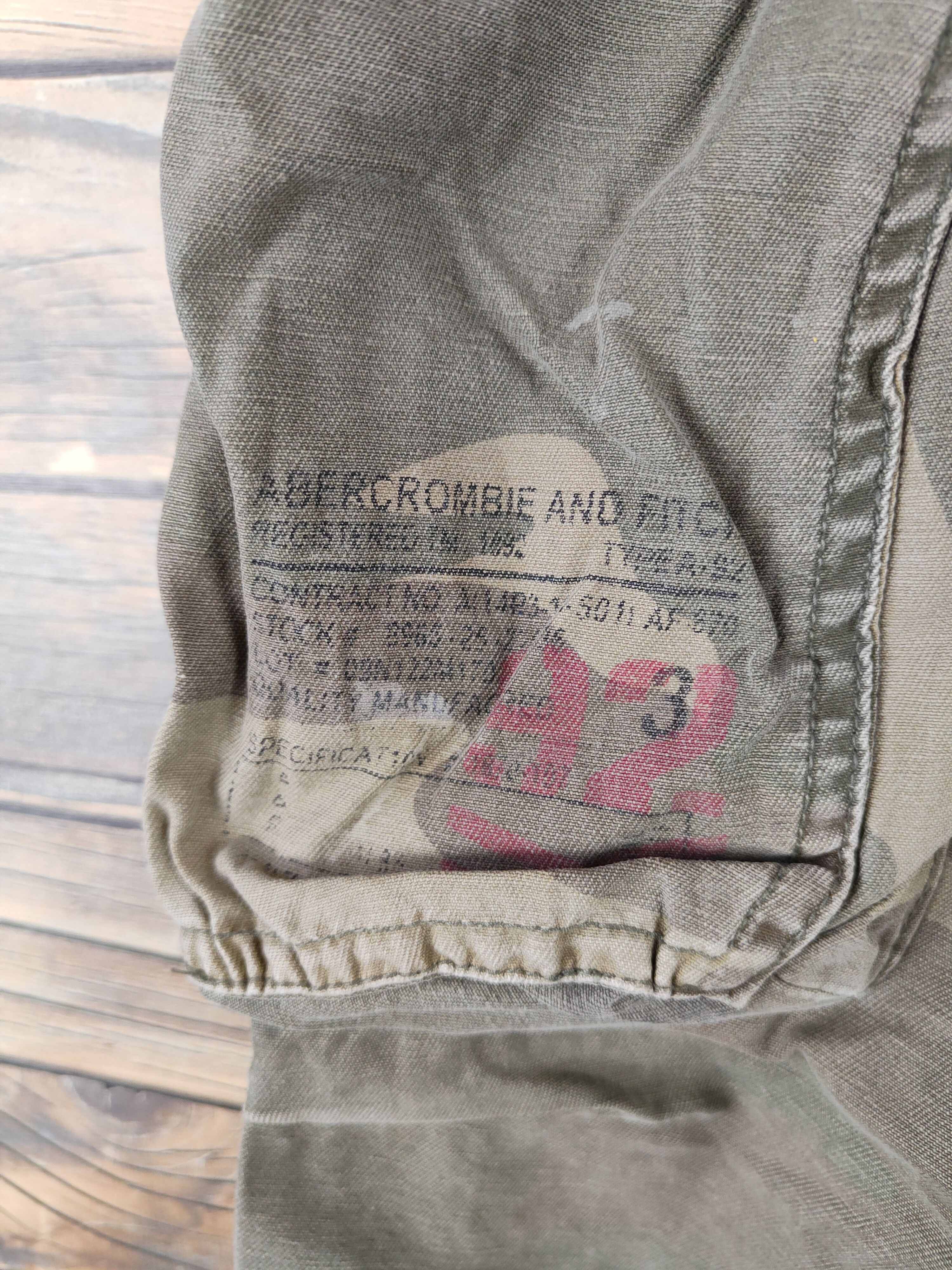 Abercrombie & Fitch DLL Abercrombie Camouflage Multipocket Cargo Pants #182 Size US 32 / EU 48 - 3 Thumbnail