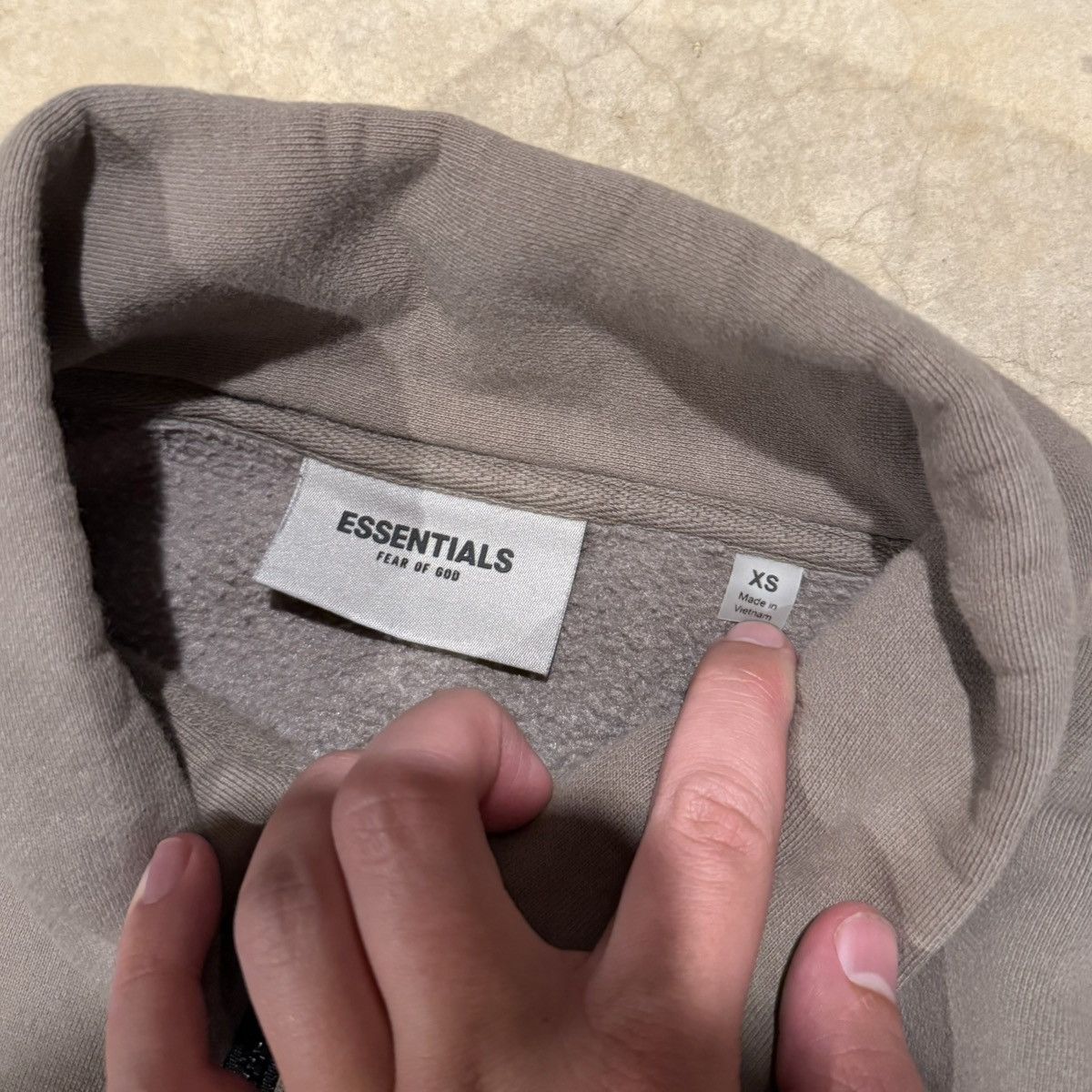 Essentials Fear of God Essentials Mockneck Half Zip Sweatshirt Taupe Size US XS / EU 42 / 0 - 5 Thumbnail