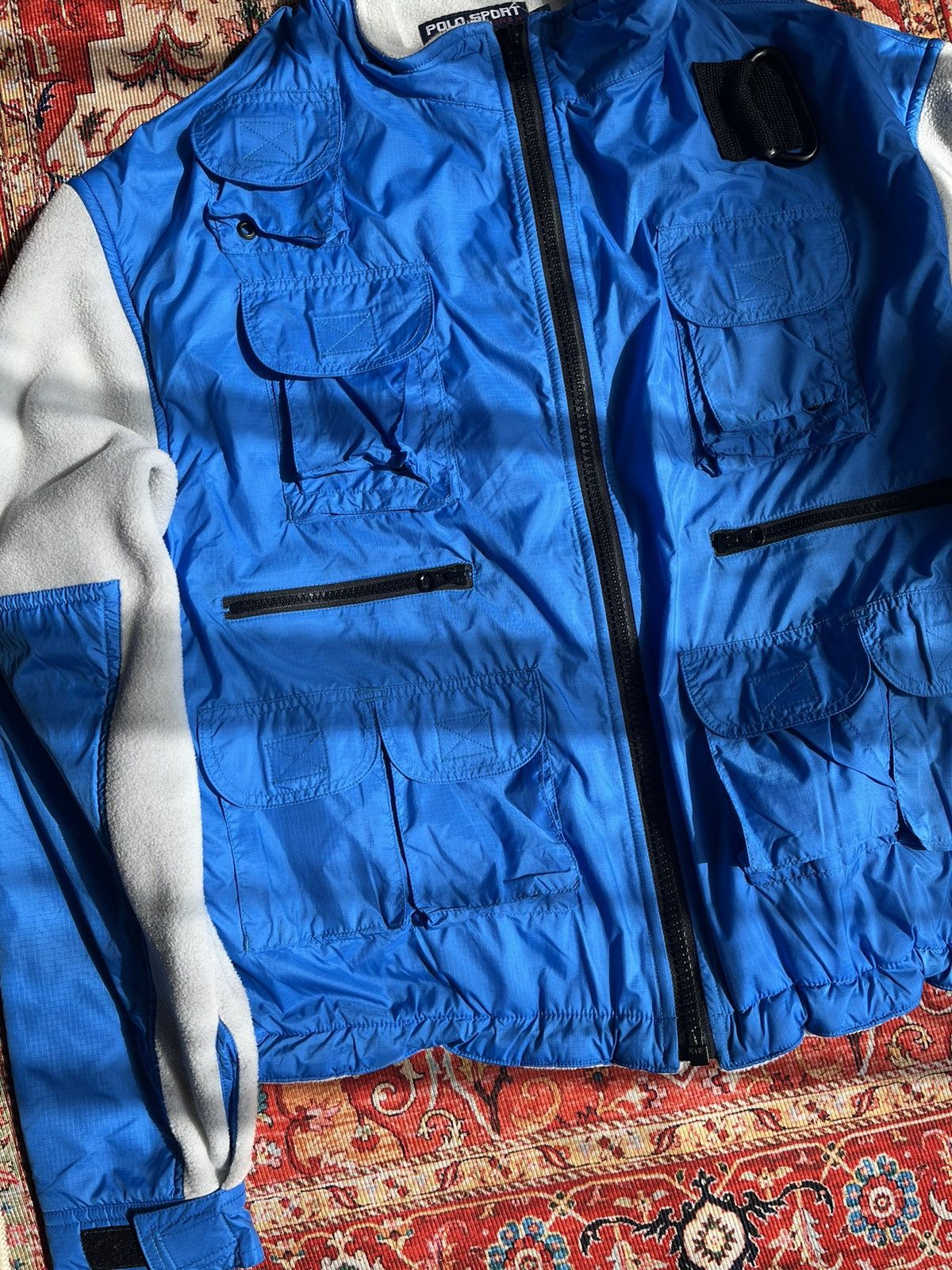 Balenciaga Vintage Polo Sport Ralph Lauren Multi-Pocket Fleece Jacket Size US L / EU 52-54 / 3 - 2 Thumbnail