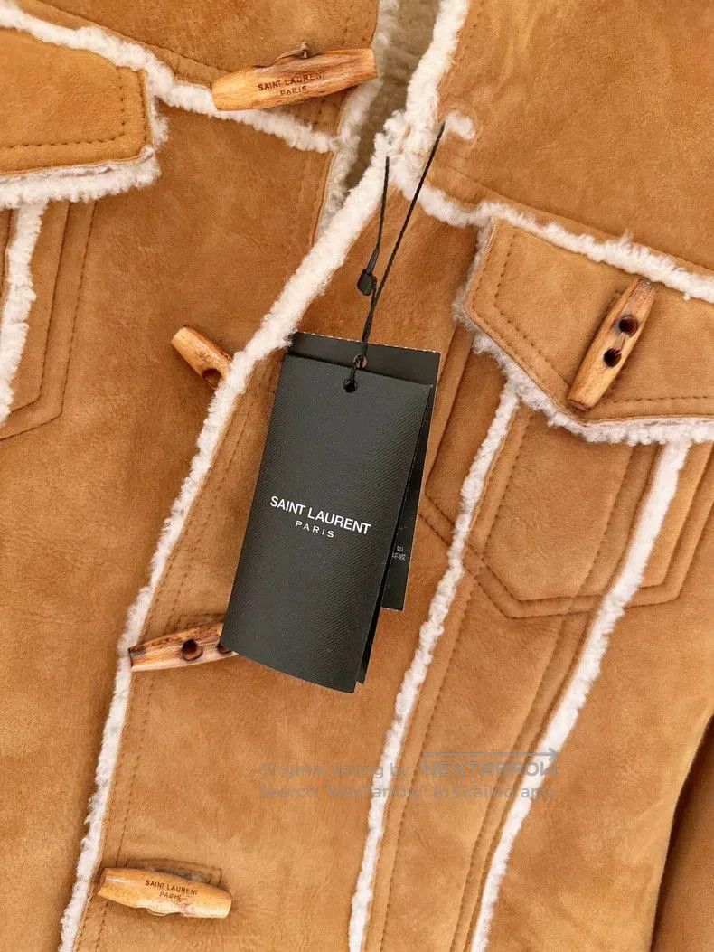 Saint Laurent Paris Saint Laurent Brown Shearling Jacket- Size US M / EU 48-50 / 2 - 8 Thumbnail