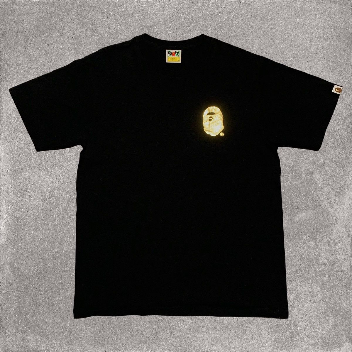【A BATHING APEｘGOD SELECTION XXX】APE HEAD TEE 黒 M A BATHING APExGOD SELECTION XXX】APE HEAD TEE 黒 M A