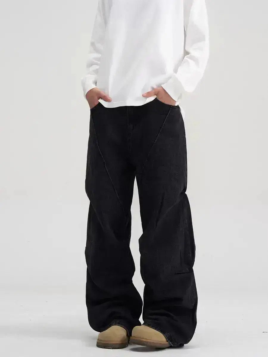 Japanese Brand High street deconstructed design micro flare jeans Size US 32 / EU 48 - 1 Thumbnail