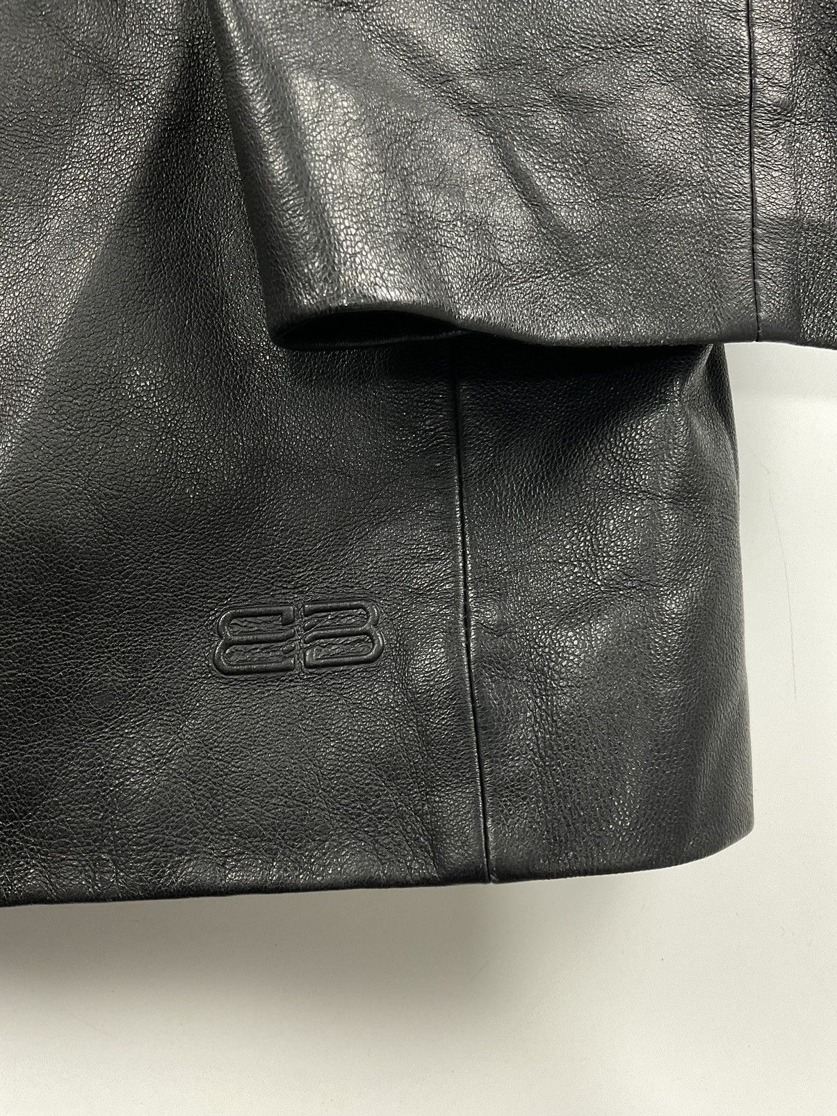 Balenciaga Vintage Balenciaga Leather Jacket Size US XL / EU 56 / 4 - 7 Thumbnail