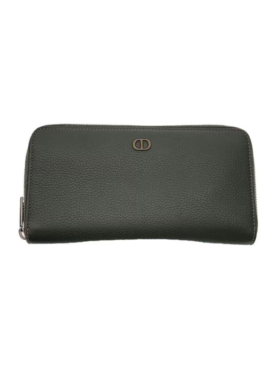 Dior Dior Leather Long Wallet Khaki Size ONE SIZE - 1 Thumbnail