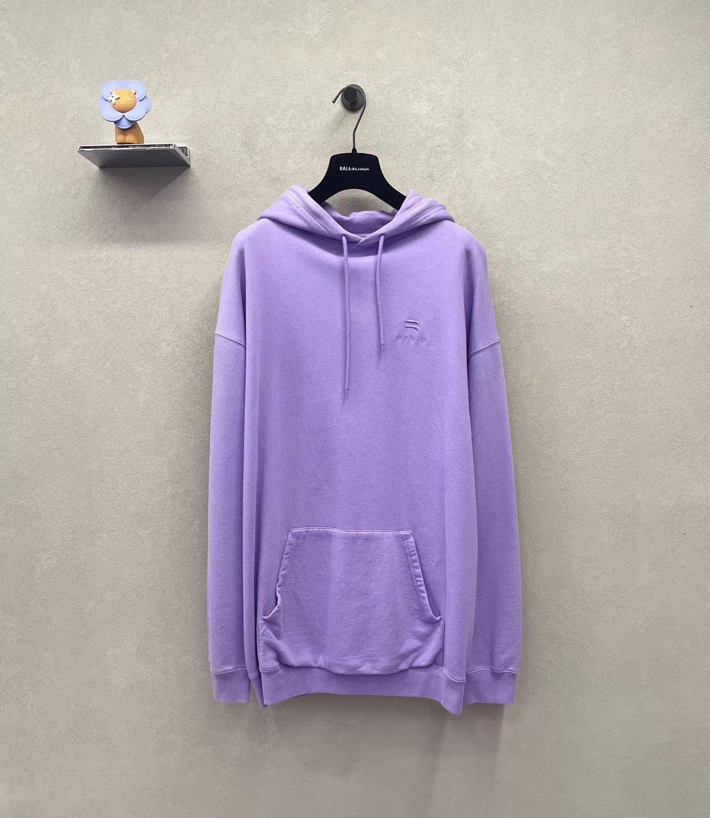 Balenciaga Balenciaga Lavender Embroidered Logo Sweatshirt M Size US M / EU 48-50 / 2 - 1 Thumbnail