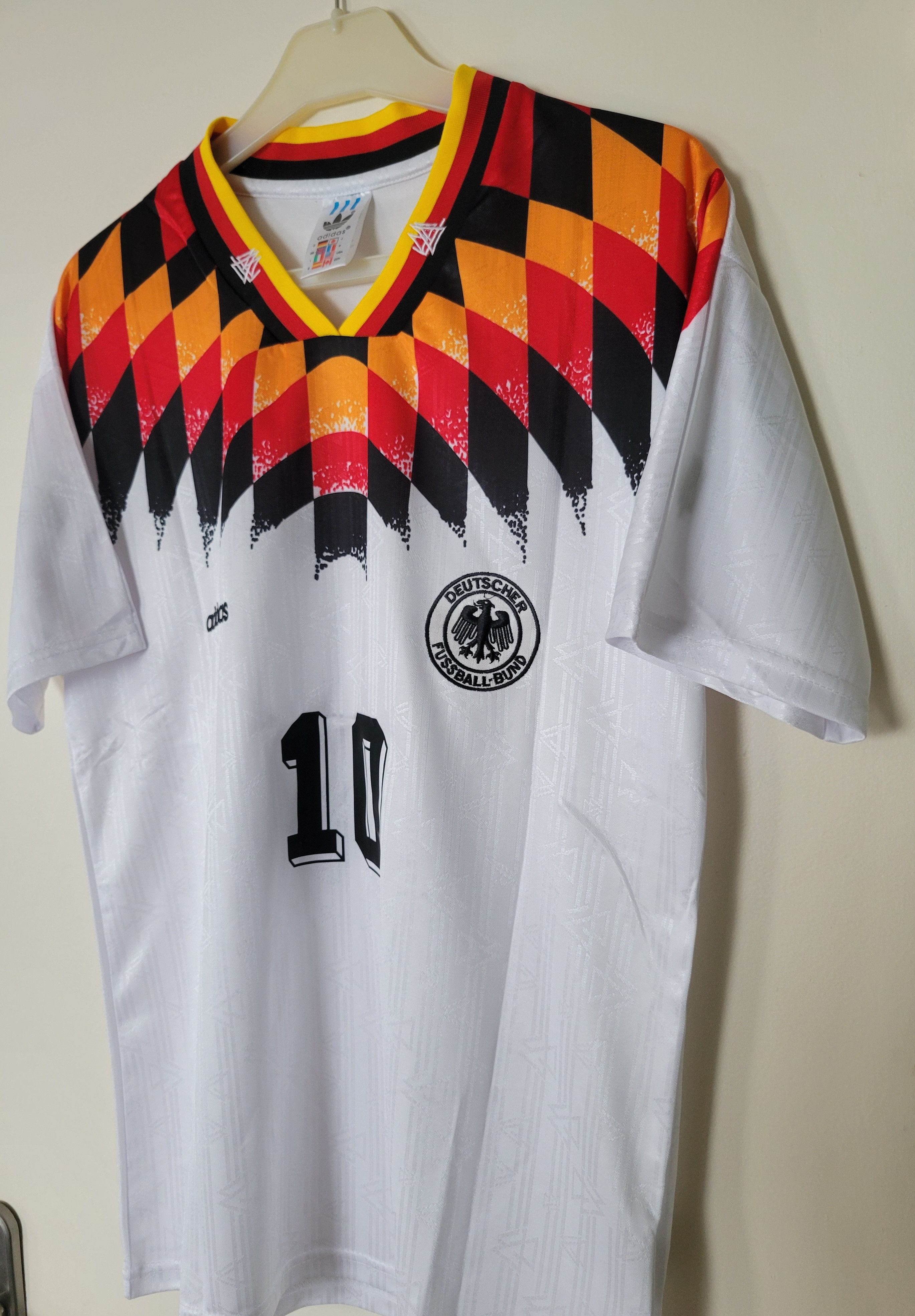 Other Matthäus 10 Germany 1994 Fußball vintage Trikot Jersey Size US L / EU 52-54 / 3 - 6 Thumbnail