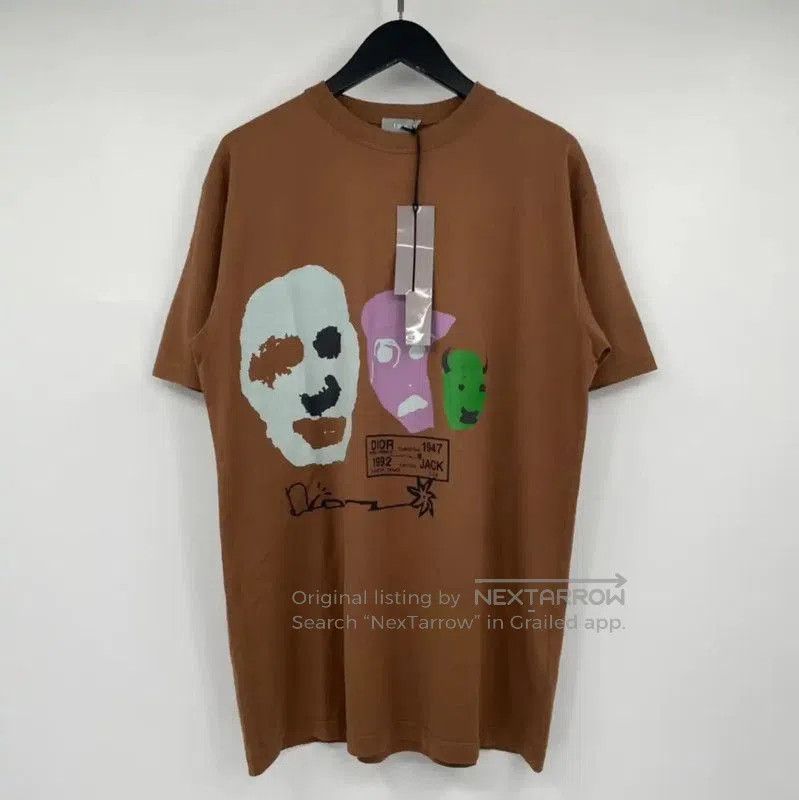 Dior Dior Brown Cotton Men's Short-Sleeve T-Shirt . Size US L / EU 52-54 / 3 - 1 Thumbnail