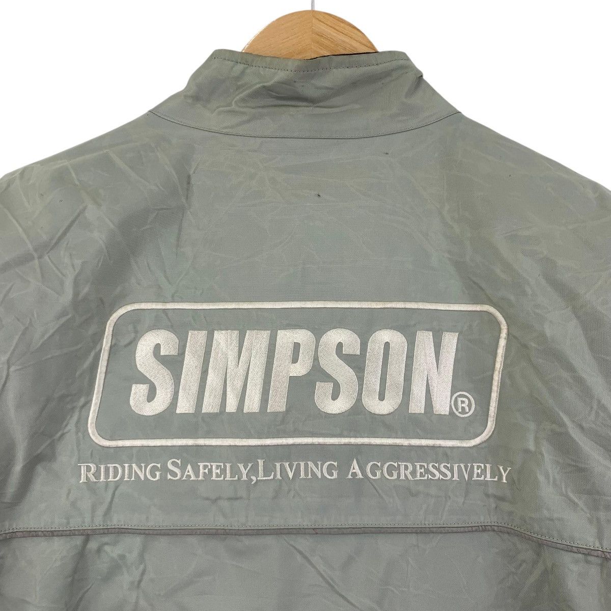 Vintage Vintage SIMPSON RACING Motorbikes Usa Race Bomber Jacket Size US XL / EU 56 / 4 - 6 Thumbnail
