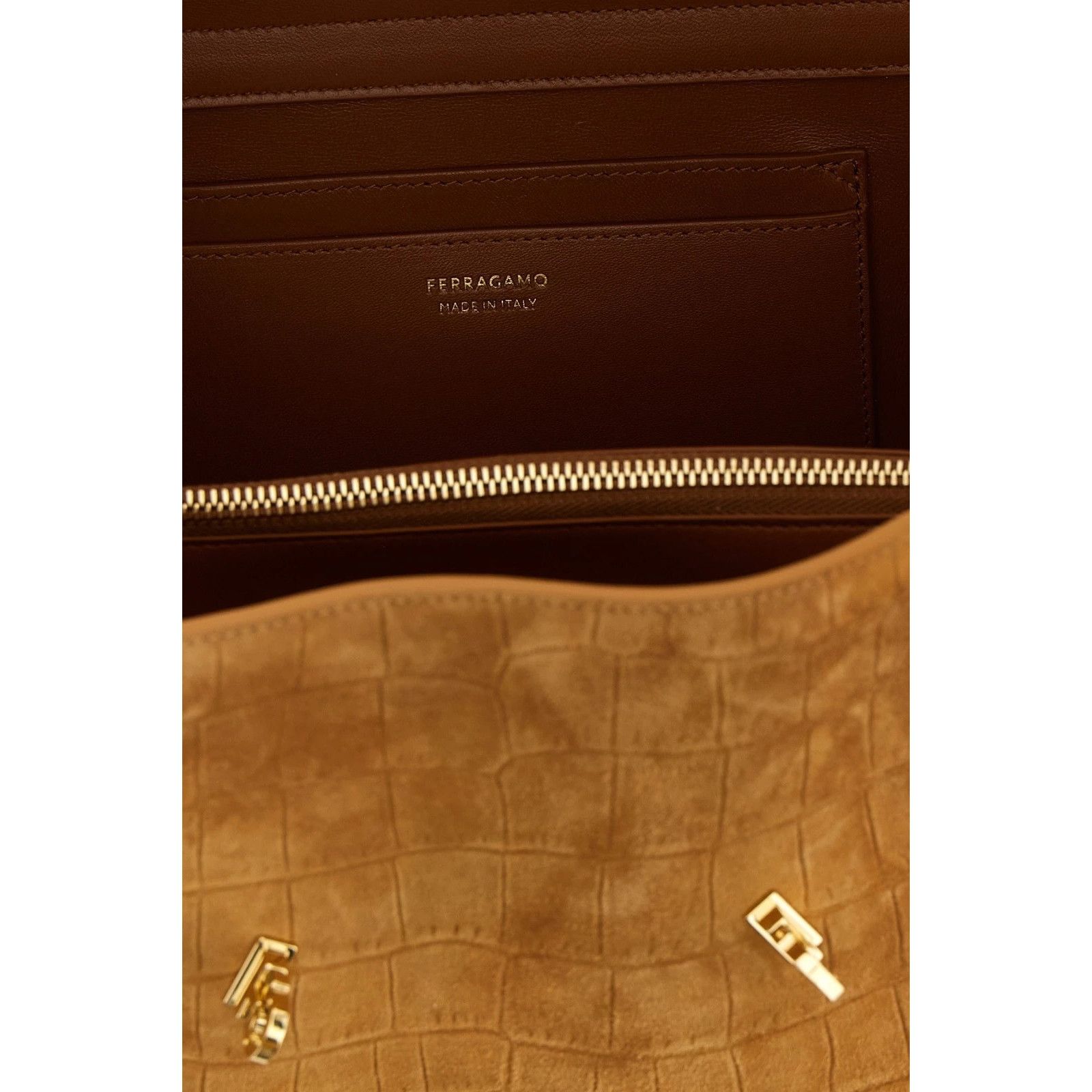 Salvatore Ferragamo FERRAGAMO Hug Medium Naturale Shoulder Bag New & Authentic Size ONE SIZE - 4 Thumbnail