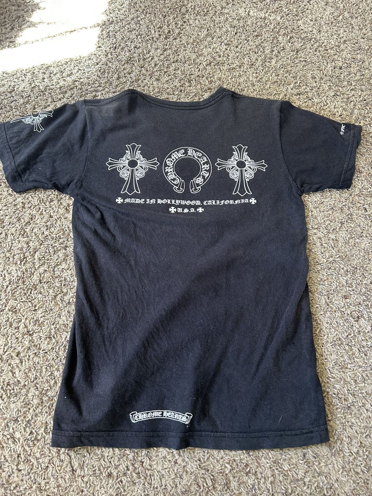 Chrome Hearts Vintage Chrome Hearts Cemetery Pocket Tee Size US S / EU 44-46 / 1 - 1 Thumbnail