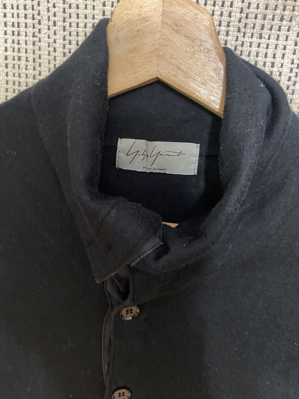 Yohji Yamamoto Yohji Yamamoto Pour Homme Minimalist Collar Shirt Size US M / EU 48-50 / 2 - 3 Thumbnail