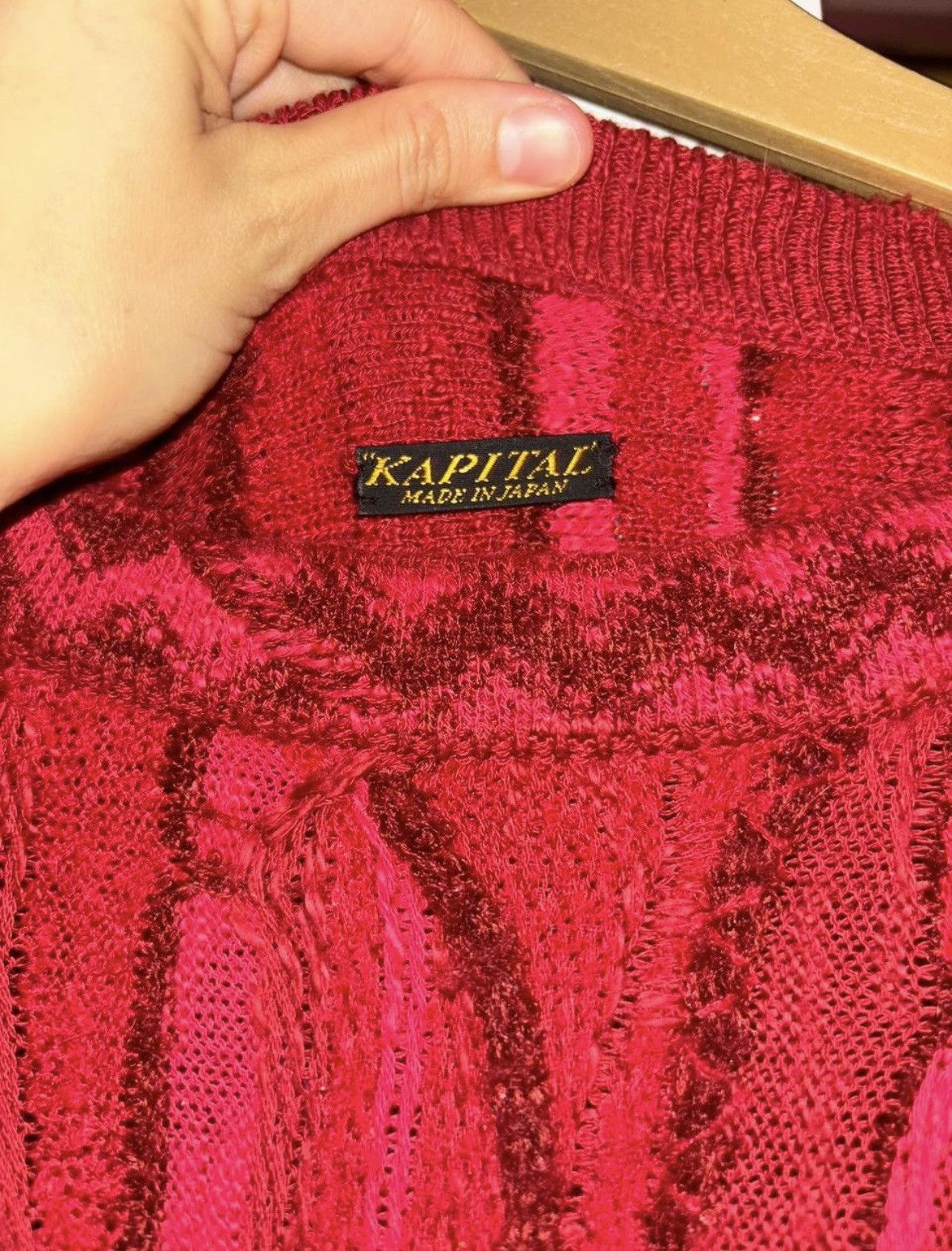 Kapital Kapital red knit sweater Size US M / EU 48-50 / 2 - 3 Thumbnail