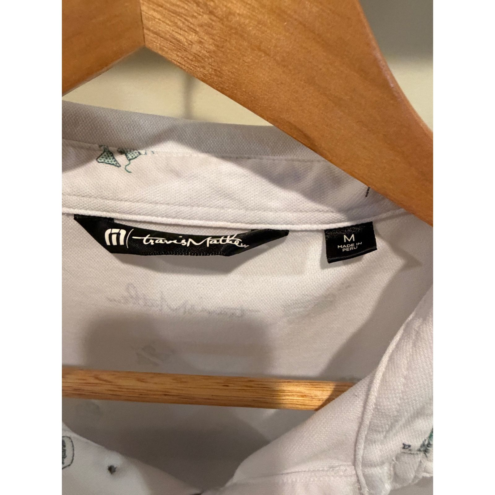 TravisMathew Travis Mathew White Golf Polo Shirt- Hawaiian/ beach Theme-M Size US M / EU 48-50 / 2 - 3 Thumbnail