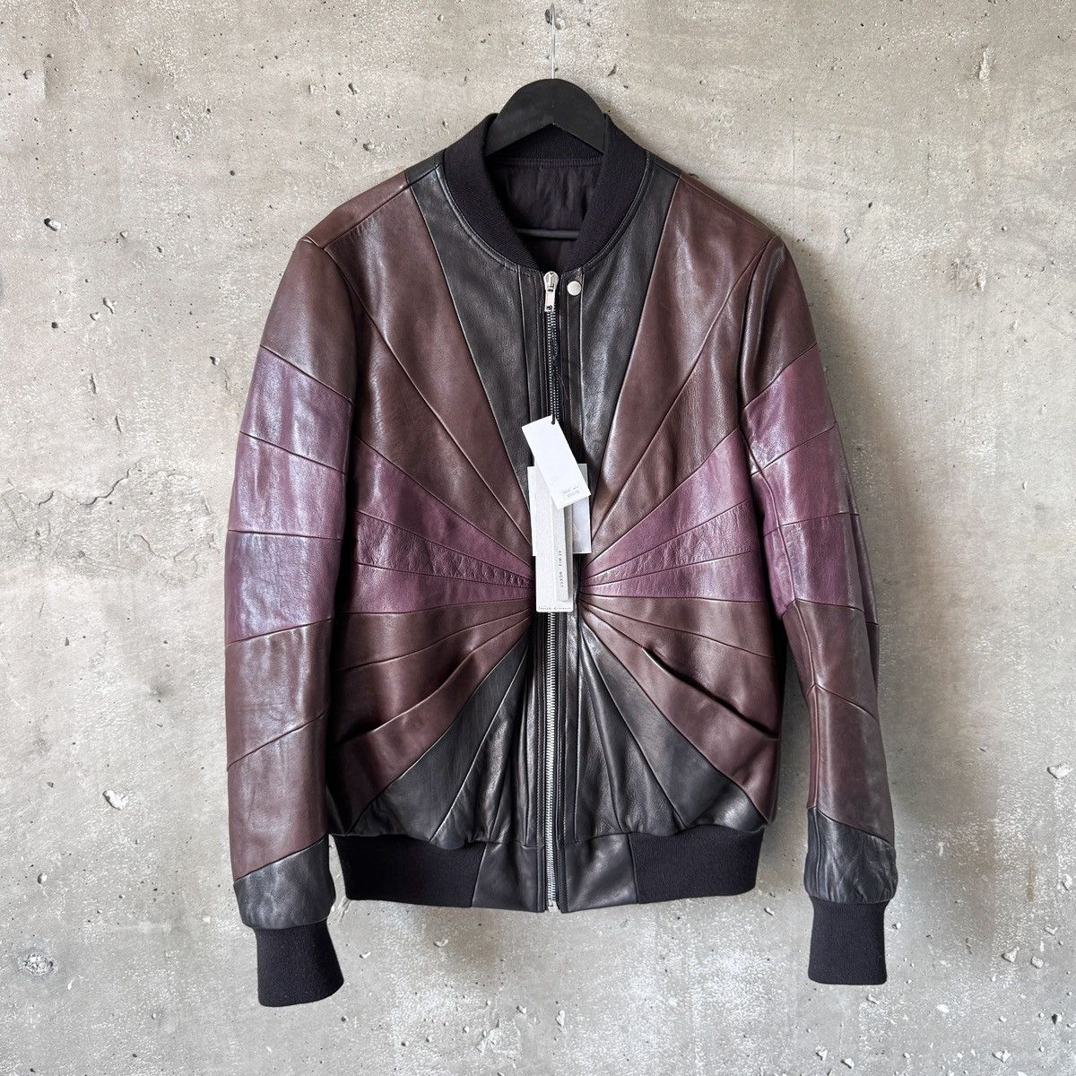 【AAKE】CRACK LEATHER BOMBER JP Rick Owens Crack leather classic Flight bomber jacket | Grailed