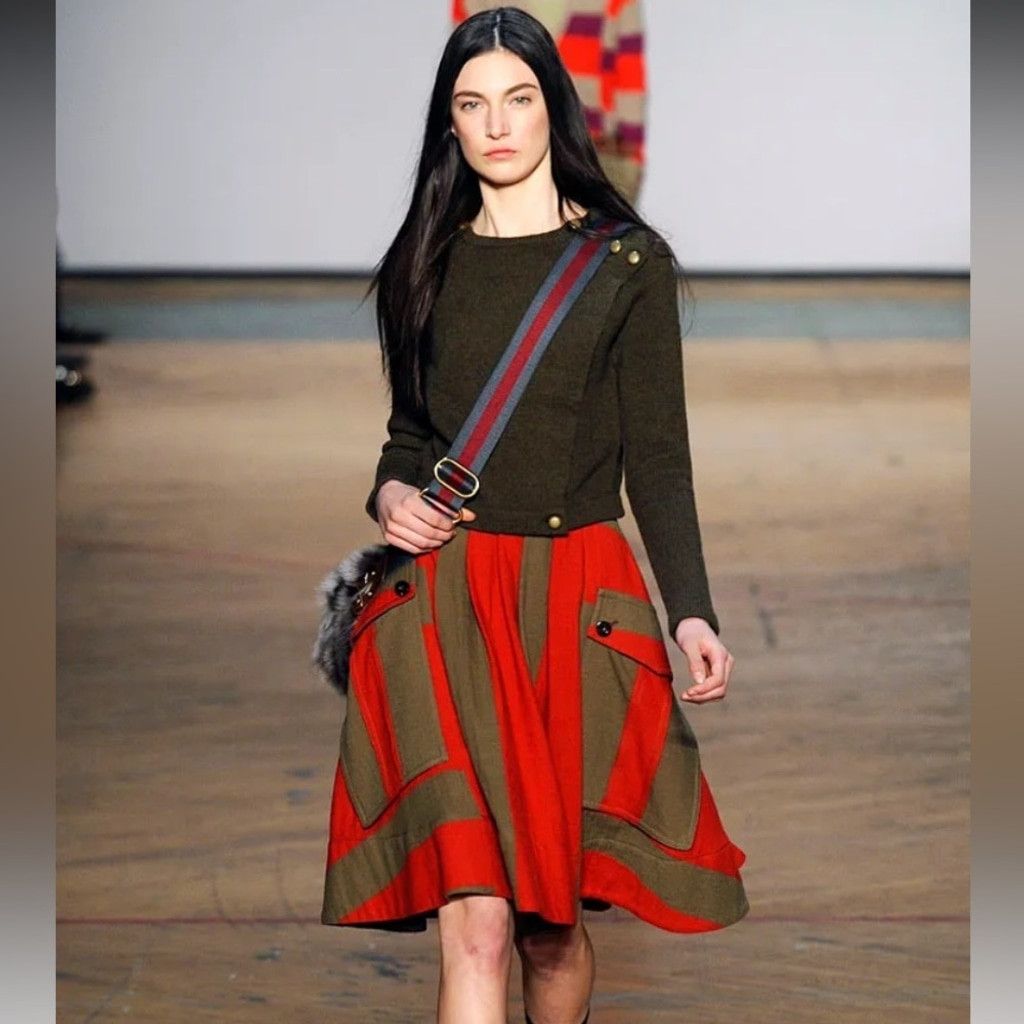 Marc by Marc Jacobs Marc by Marc Jacobs Stripped Wool Skirt Size 26" / US 2 / IT 38 - 1 Thumbnail