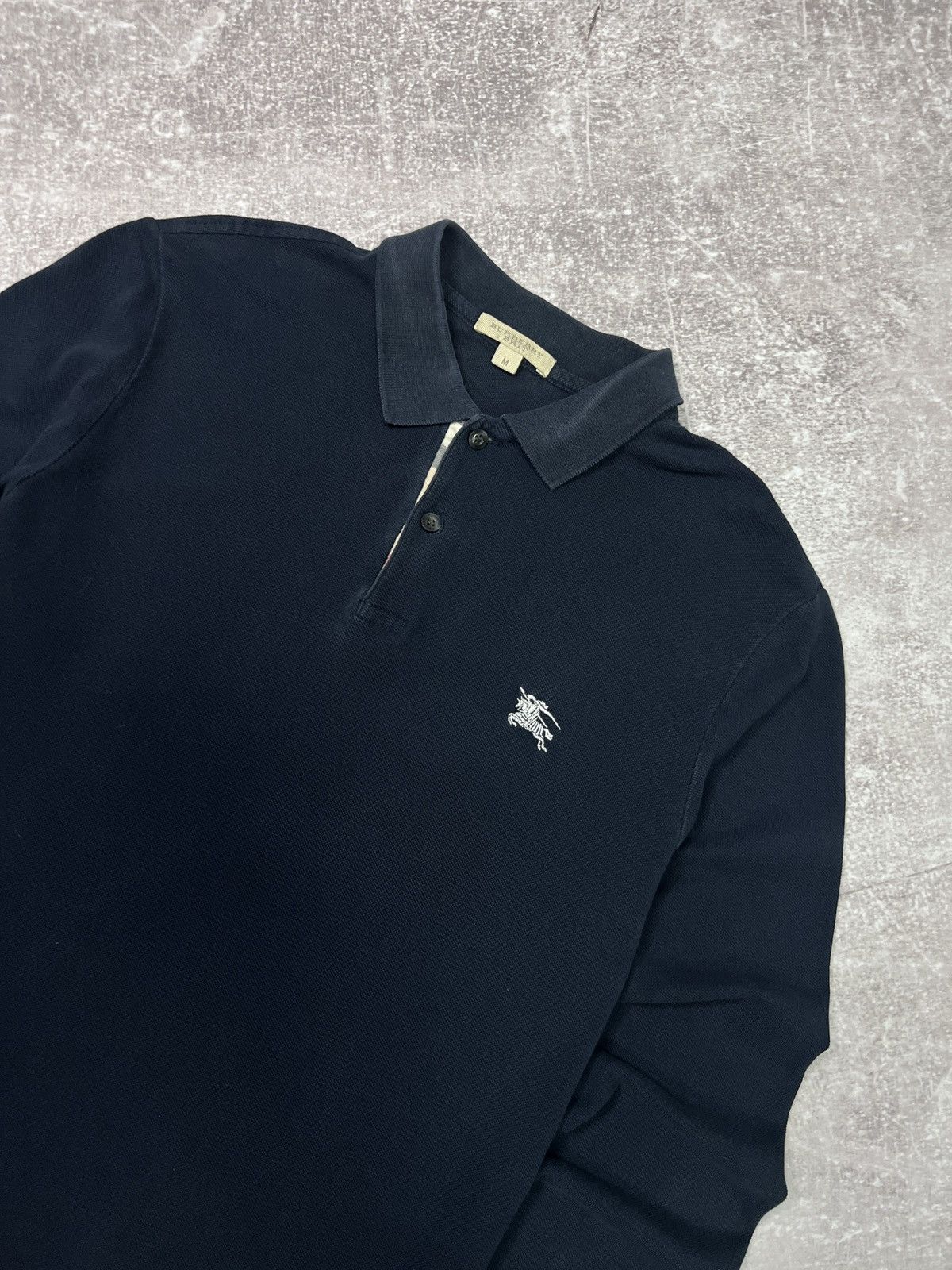 Burberry Burberry long Sleeve Polo Size M Size US M / EU 48-50 / 2 - 2 Thumbnail