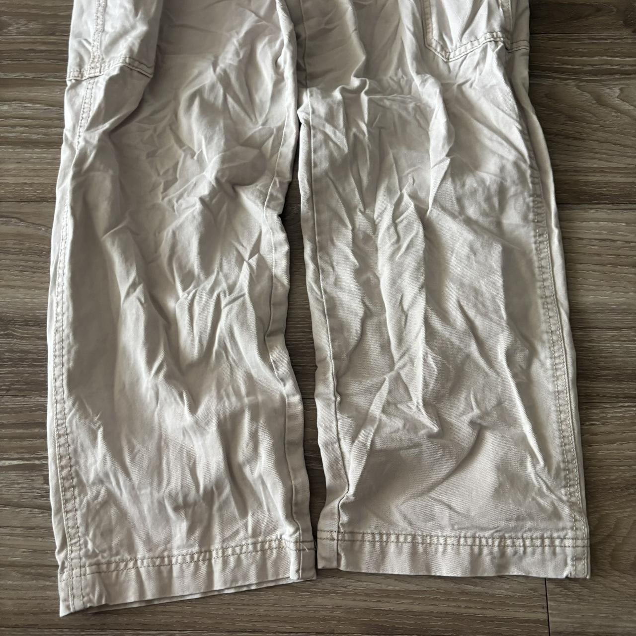 Vintage Crazy Vintage Y2K/2000s Cream Cargo Essential Casual Pants! 30x30 Size US 30 / EU 46 - 7 Thumbnail