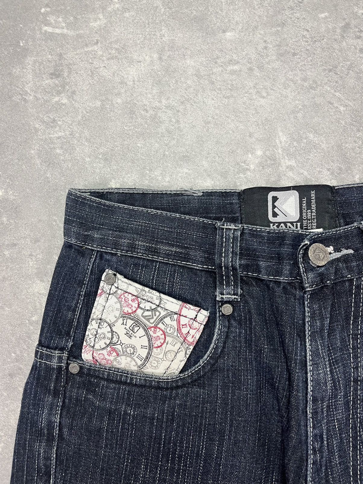 Karl Kani Karl Kani Clock Embroidered Baggy Denim Shorts Jorts 28 30 Size US 30 / EU 46 - 5 Thumbnail