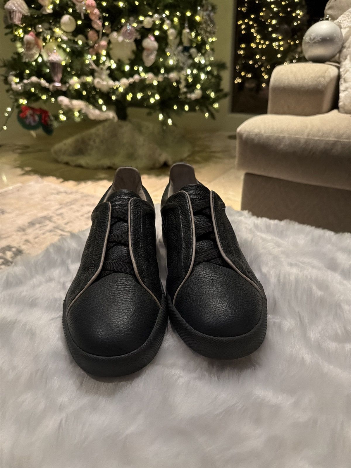 Ermenegildo Zegna Ermenegildo Zegna Couture A4422X Slip-On Sneakers Size US 11 / EU 44 - 2 Thumbnail