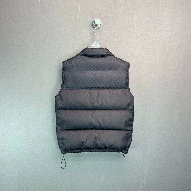 Gucci Warm Printed Black Vest-2506
