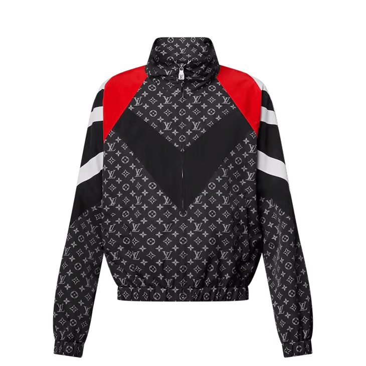 Louis Vuitton Monogram Printed Nylon Tracksuit Top Size US M / EU 48-50 / 2 - 1 Thumbnail