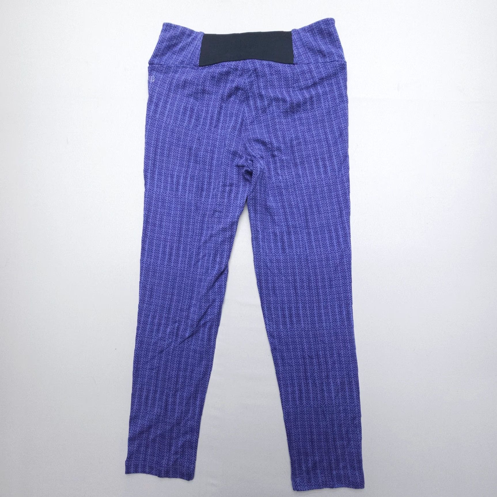 Vintage Betabrand Pull On Purple Power Down Pants Ankle Leggings Size Large Slim Size 36" / US 14 / IT 50 - 2 Thumbnail