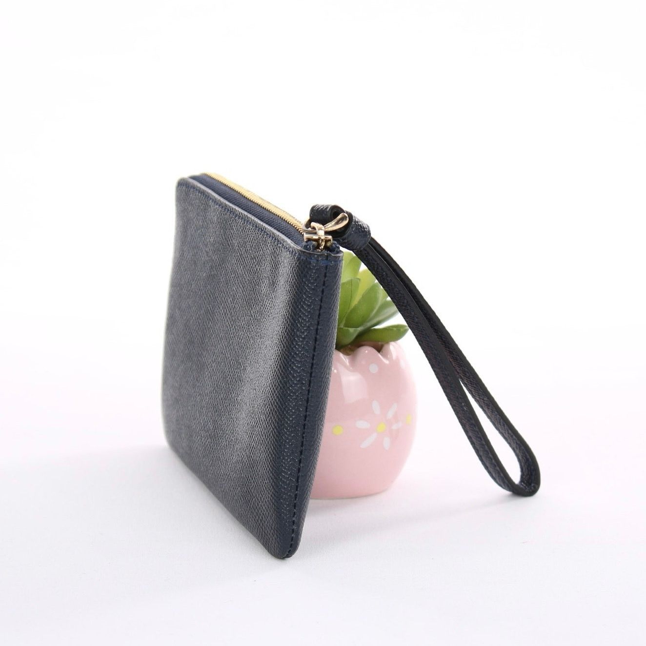 Coach Coach Crossgrain Leather Zip Wristlet Size ONE SIZE - 4 Thumbnail