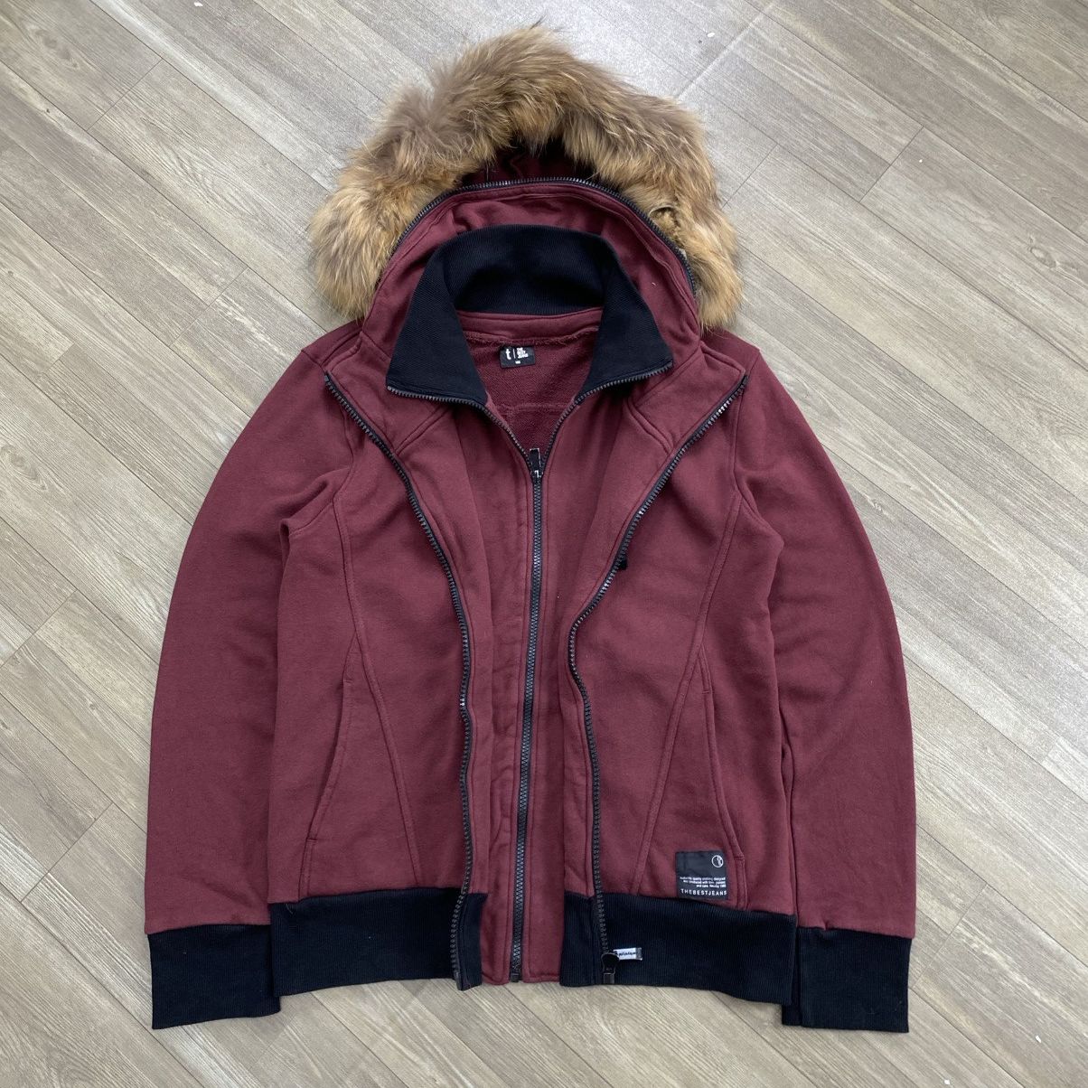 If Six Was Nine 2000s TBJ Multizipper Ifsix Fur Bono Jacket Kmrii Lgb Style Size US M / EU 48-50 / 2 - 1 Thumbnail