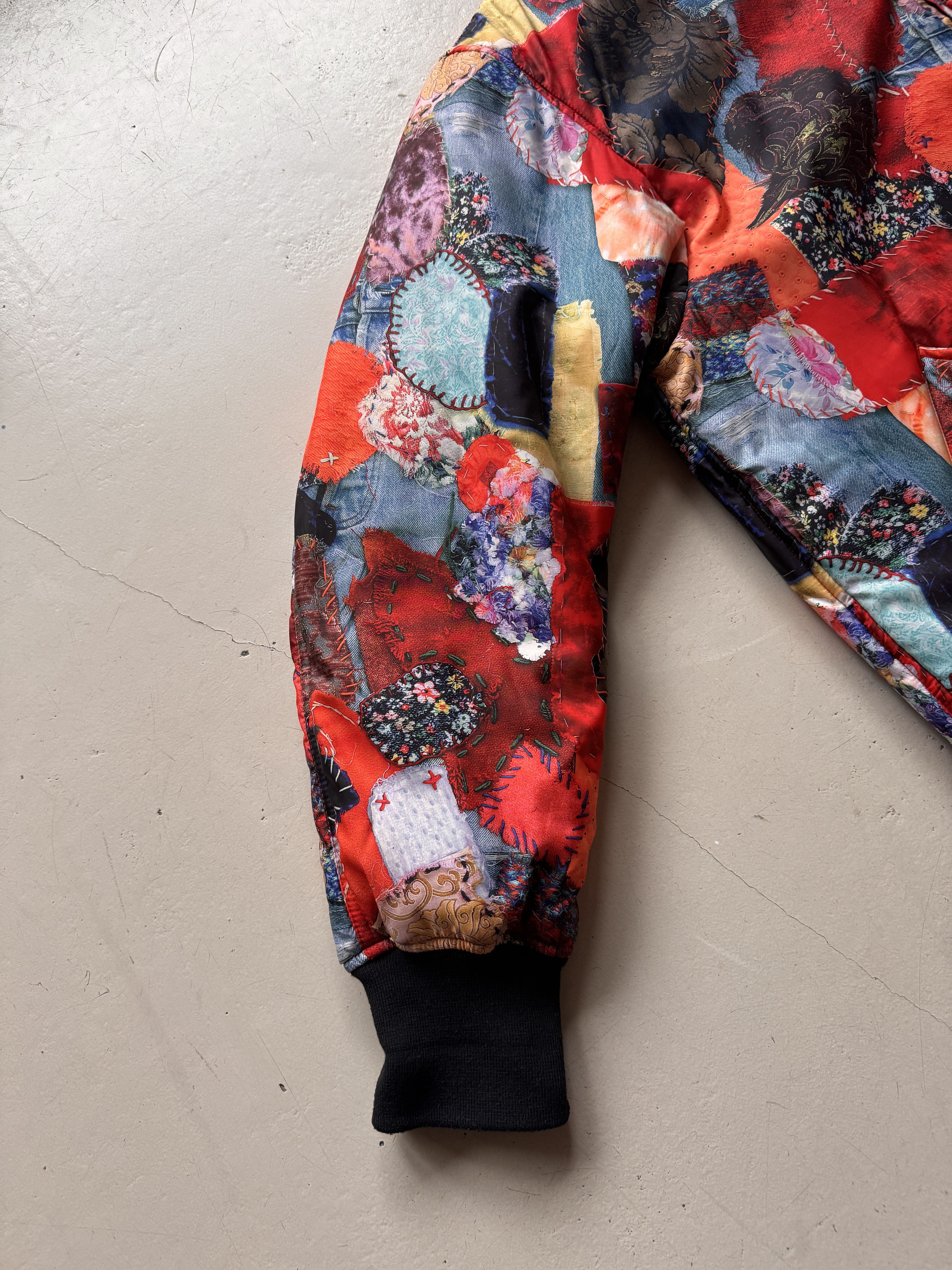 Love Moschino Love MOSCHINO Multicolor Orange Patch Long Bomberjacket M Size M / US 6-8 / IT 42-44 - 8 Thumbnail